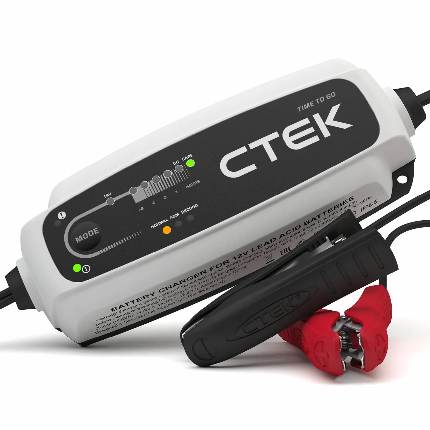 CTEK CT5 Time To Go, Ładowarka Akumulatorów 12V, Ładowarka, Konserwator Akumulatorów, Timer Odliczający Czas, Wskaźnik Startu, Wbudowana Kompensacja Temperatury, Tryb Regeneracji I Dedykowany Tryb AGM