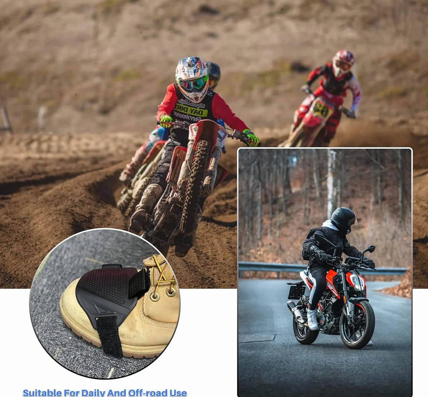 Gumowa podkładka przerzutki motocyklowej, ochraniacz butów przed zadrapaniami, 2 sztuki