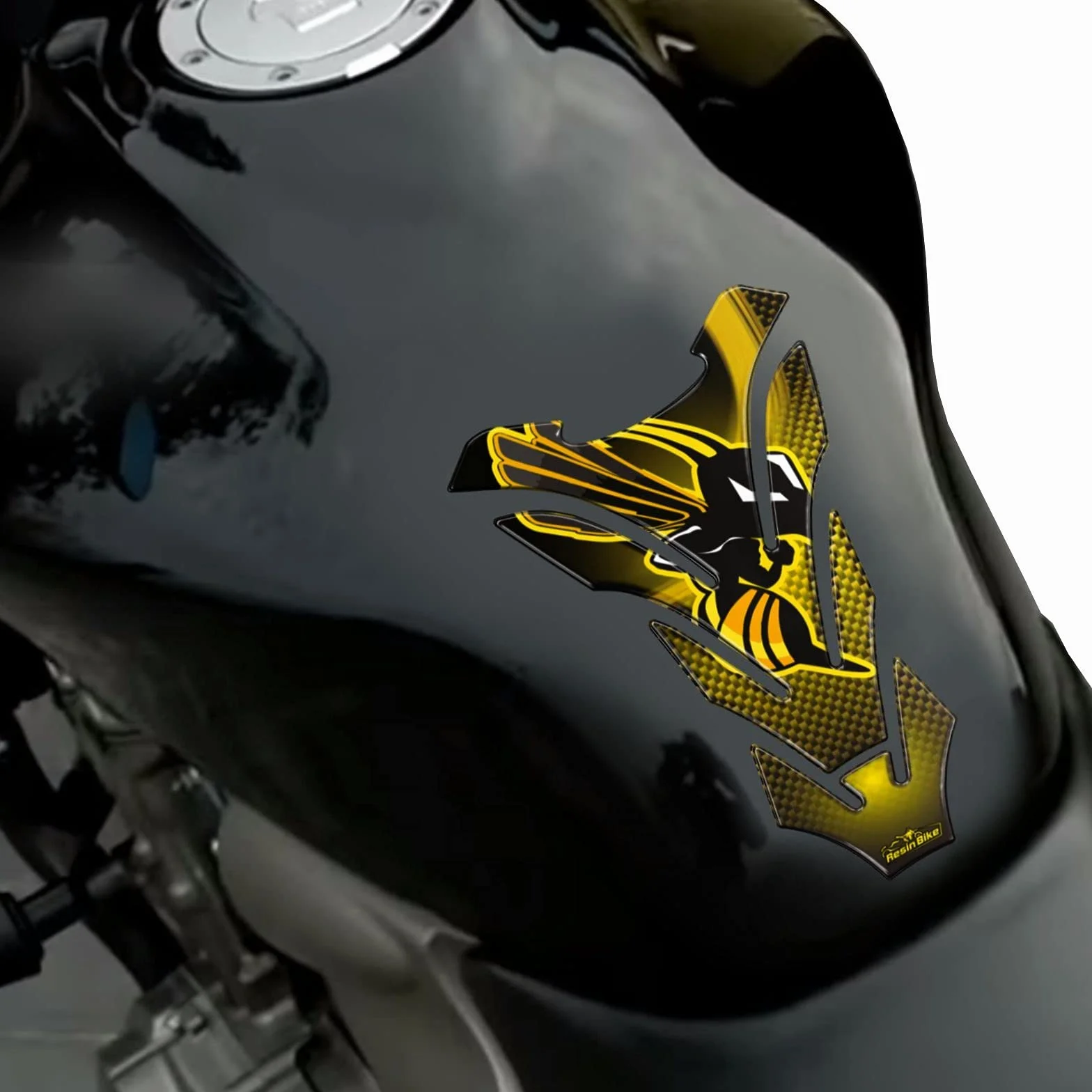 Resin Bike Naklejki Moto kompatybilne z Honda CB 250F-600F-500 Hornet CB 750-1000. Chronią Podkładka zbiornika przed uderzeniami i zadrapaniami. Naklejki żywiczne z efektem 3D
