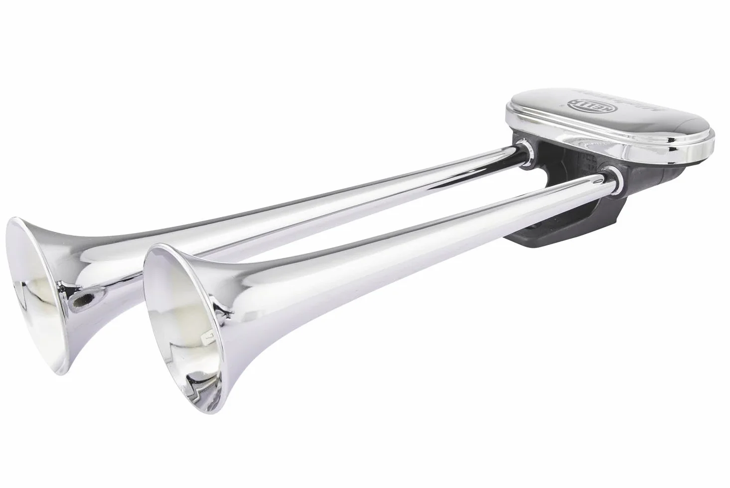 HELLA Fanfara CA34 24V 115dB 300-350Hz Sygnał niski wysoki ECE chromowy czarny