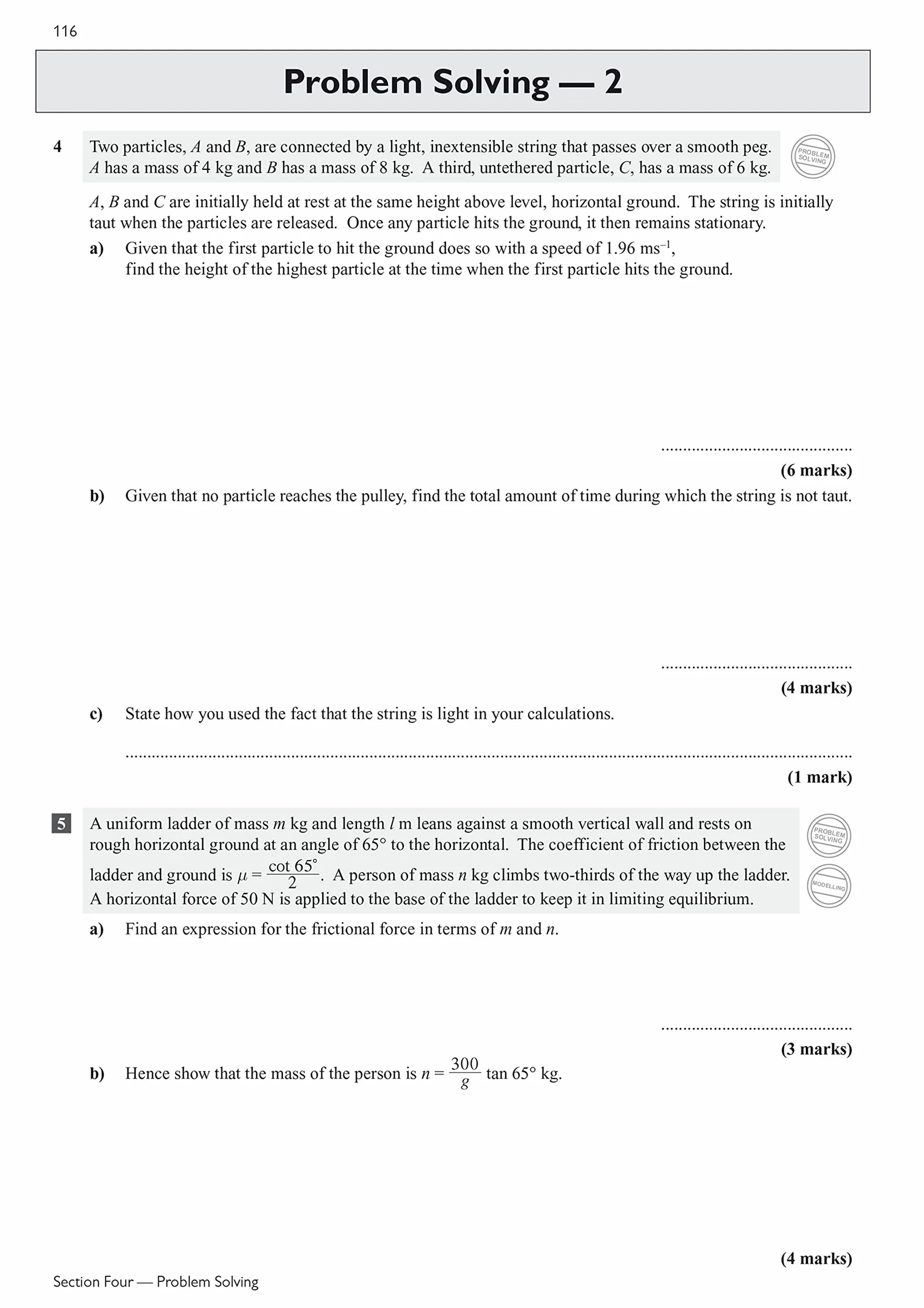 A-Level Maths Edexcel Exam Practice Workbook (includes Answers)
