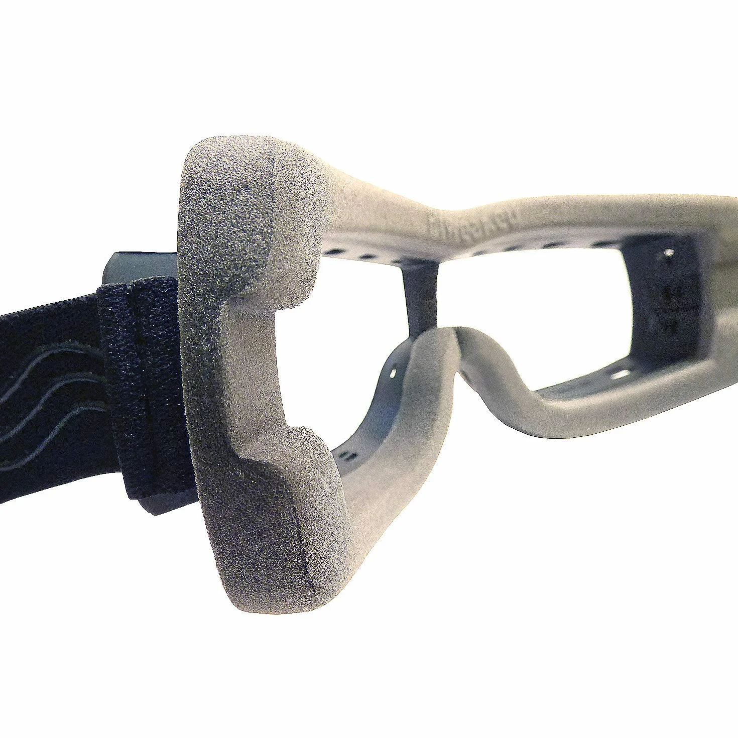 PiWear® Nevada gogle motocyklowe do kasku dla osób noszących okulary, styl retro, klasyczne okulary ochronne Oldtimer czarne, przyciemniane