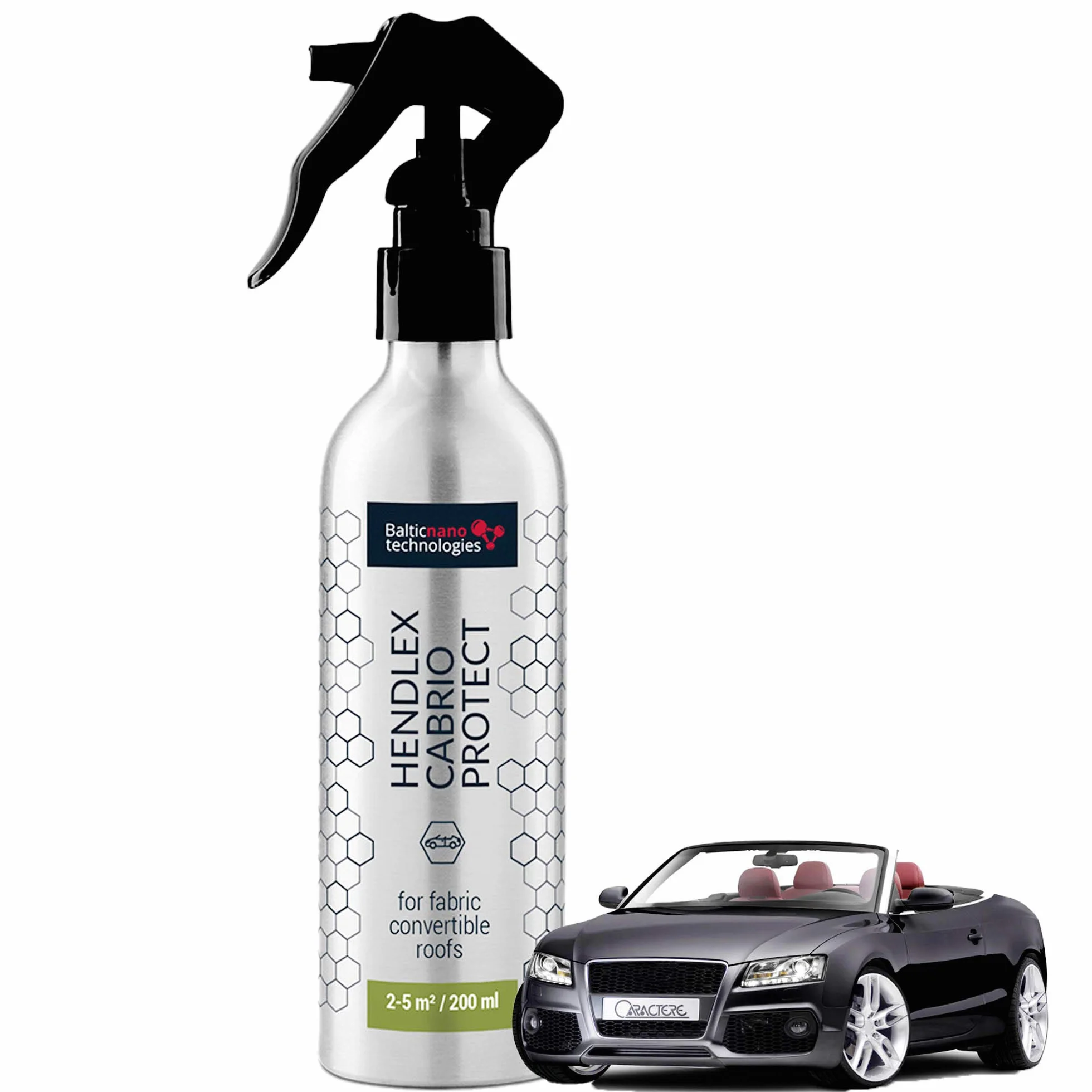 Hendlex Nano Spray Hydroizolacja Tekstylia, Cabrio Protect Hydroizolacja do tkanin, winylu, płótna lub dowolnego miękkiego blatu 200ml