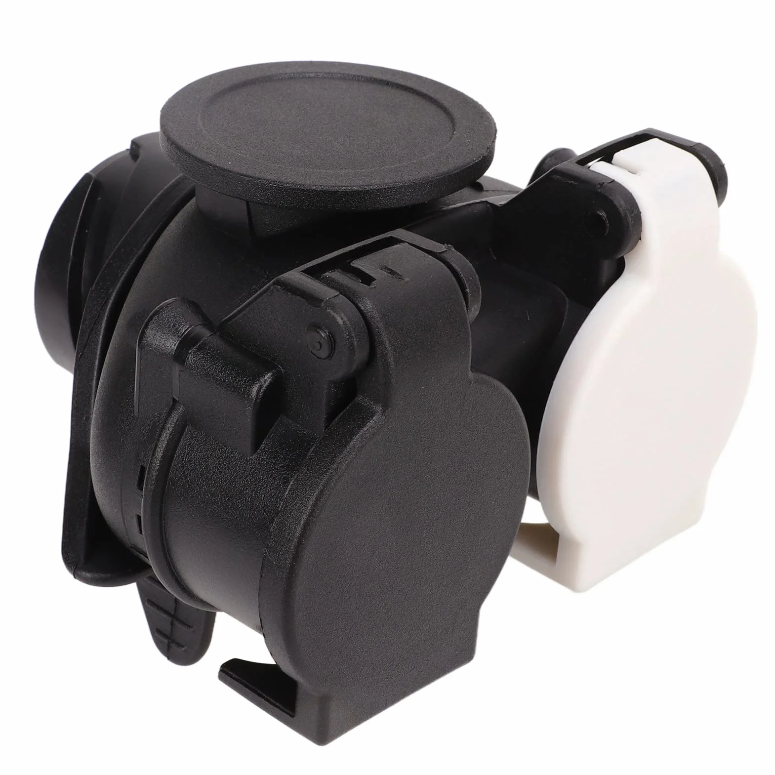 Adapter do Konwersji Gniazda Przyczepy, 13-pinowy na 7-pinowy Adapter Wtyczki Przyczepy Adapter do Konwersji Wtyczki z Podwójnym Gniazdem dla Wszystkich Wtyczek Przyczepy