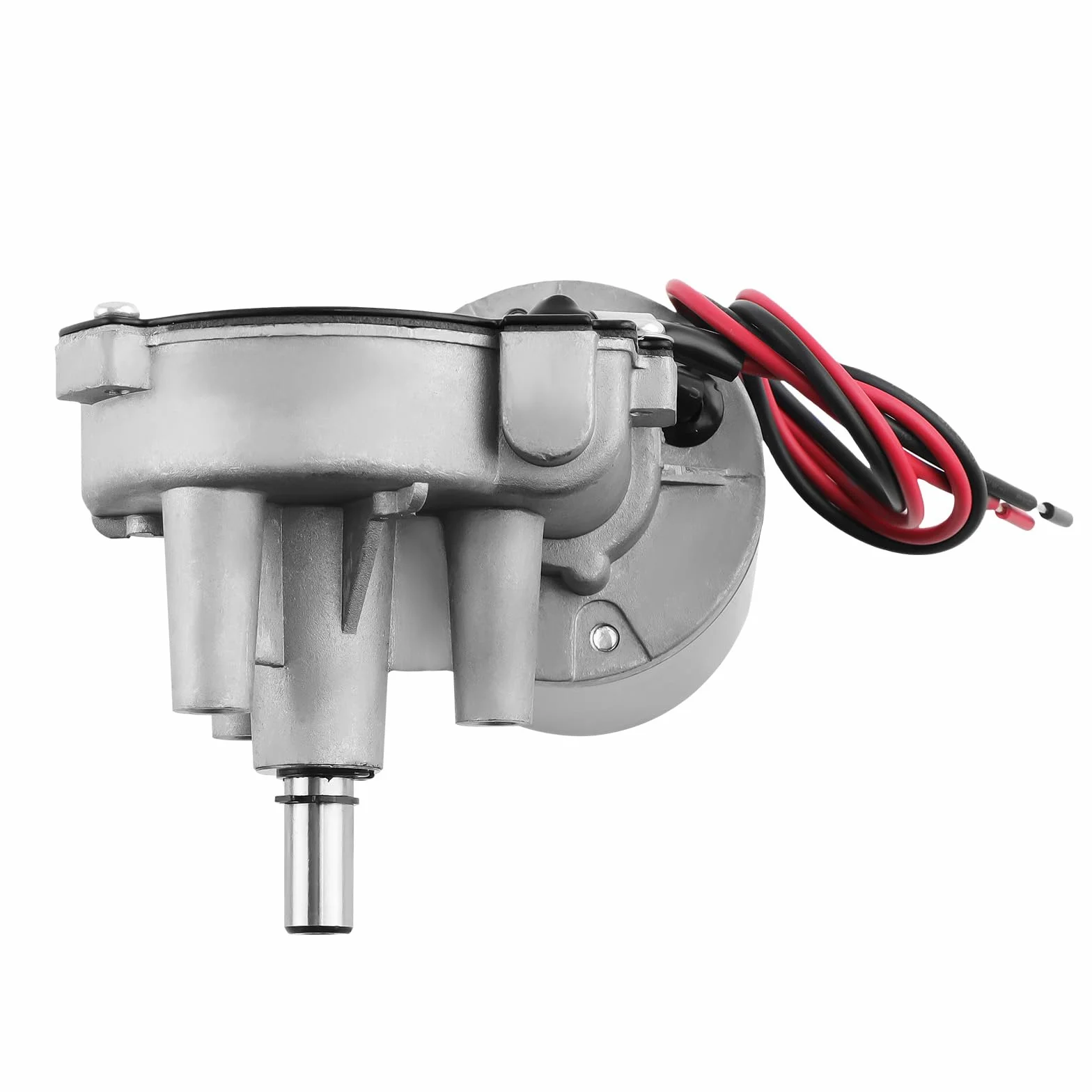 maXpeedingrods Silnik przekładniowy 24 V DC, 45 W, silnik wycieraczki, wysoki moment obrotowy, elektryczna synchronizacja koła zębatego z lewą skrzynią biegów do napędu bramy, okien