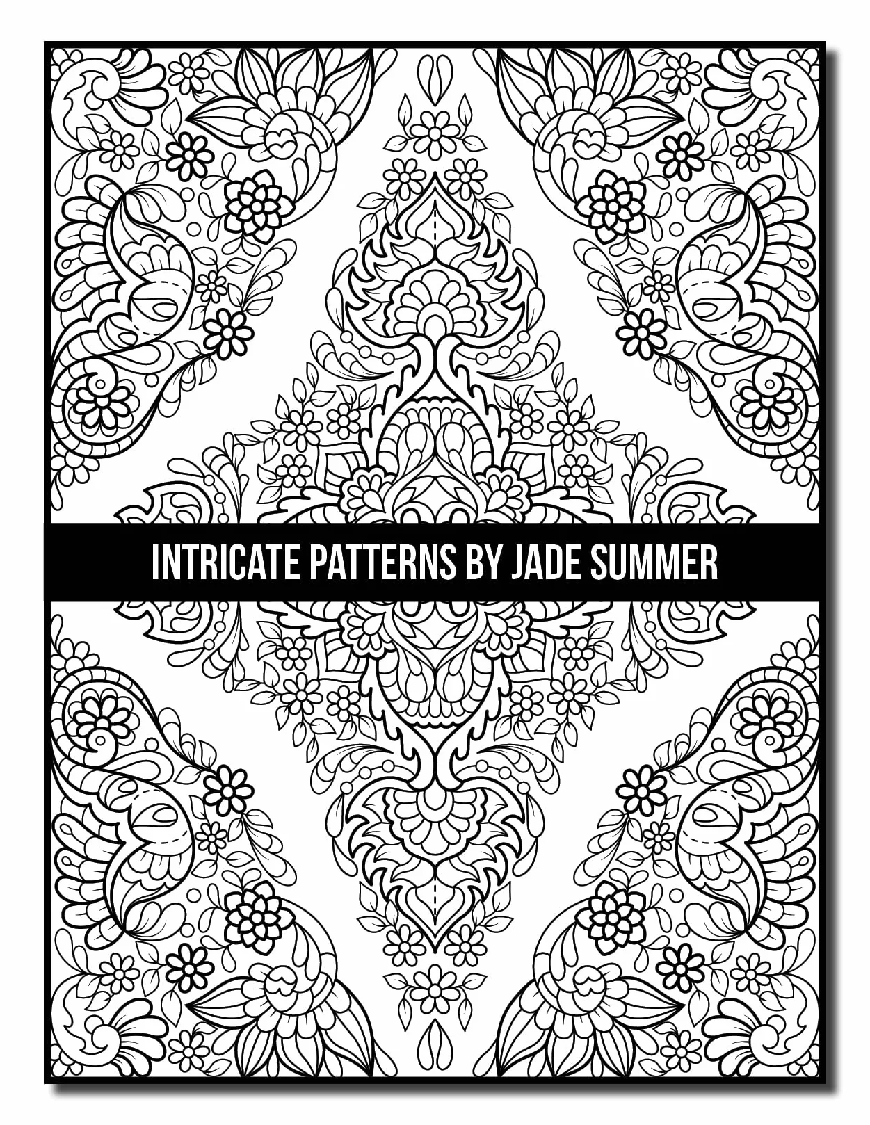 Intricate Patterns: An Adult Coloring Book with 50 Detailed Pattern Designs for Relaxation and Stress Relief