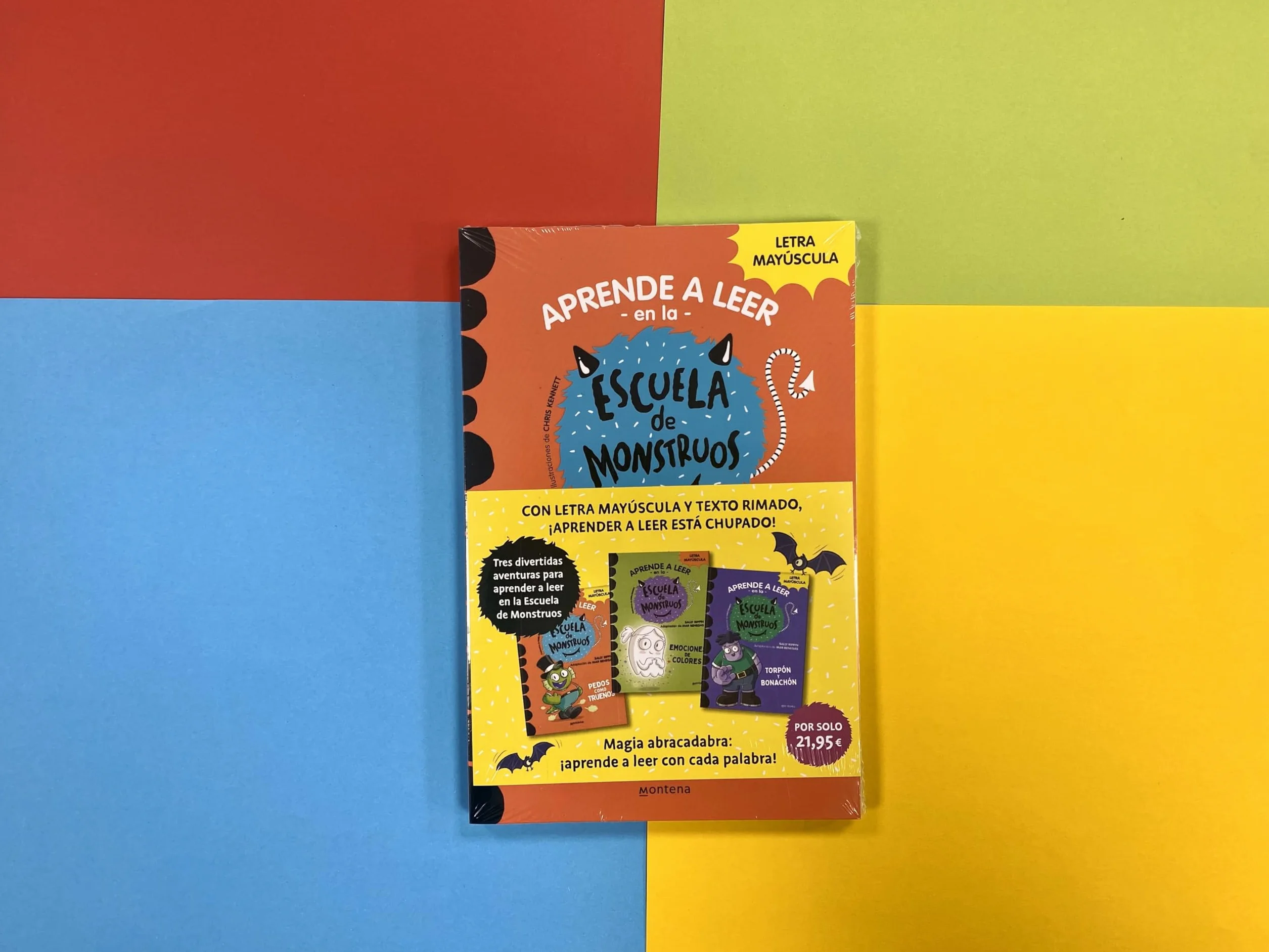 Aprender a leer en la Escuela de Monstruos - Pack con los libros 7, 8 y 9: En letra MAYÚSCULA (libros para niños a partir de 5 años)