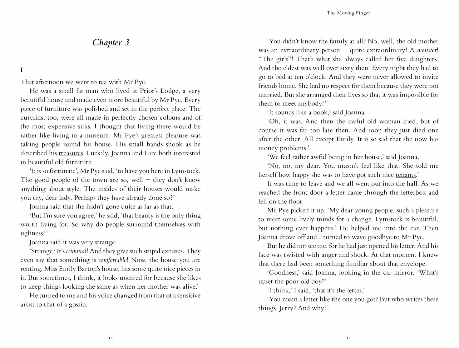 The Moving Finger: Level 5, B2+