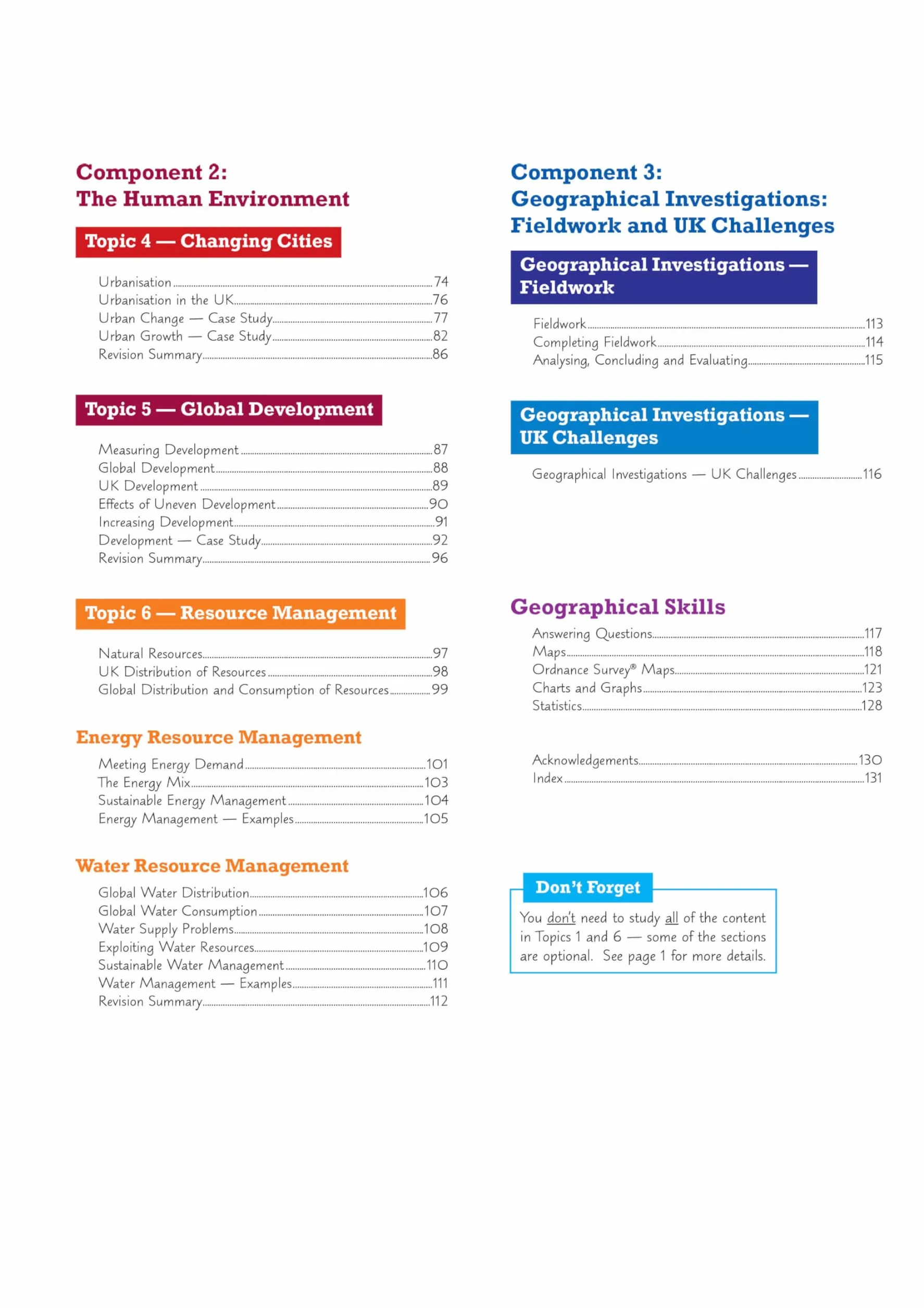 GCSE Geography Edexcel A Revision Guide includes Online Edition