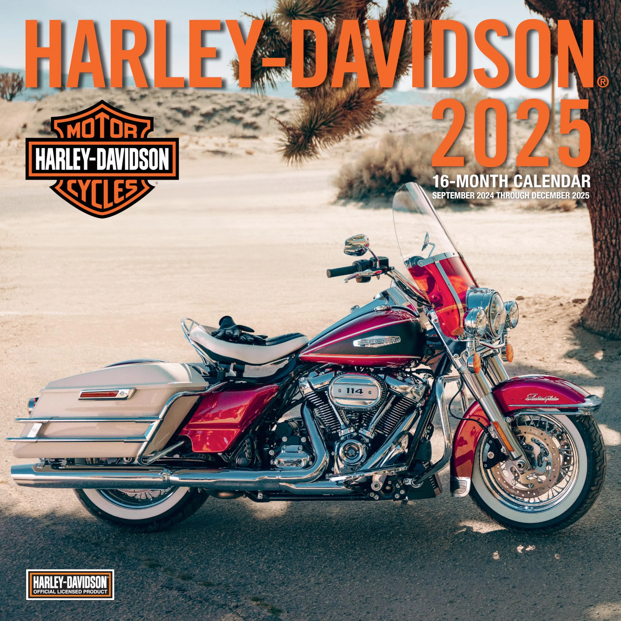 Harley-Davidson 12x12 2025: 16-Month Calendar--September 2024 through December 2025