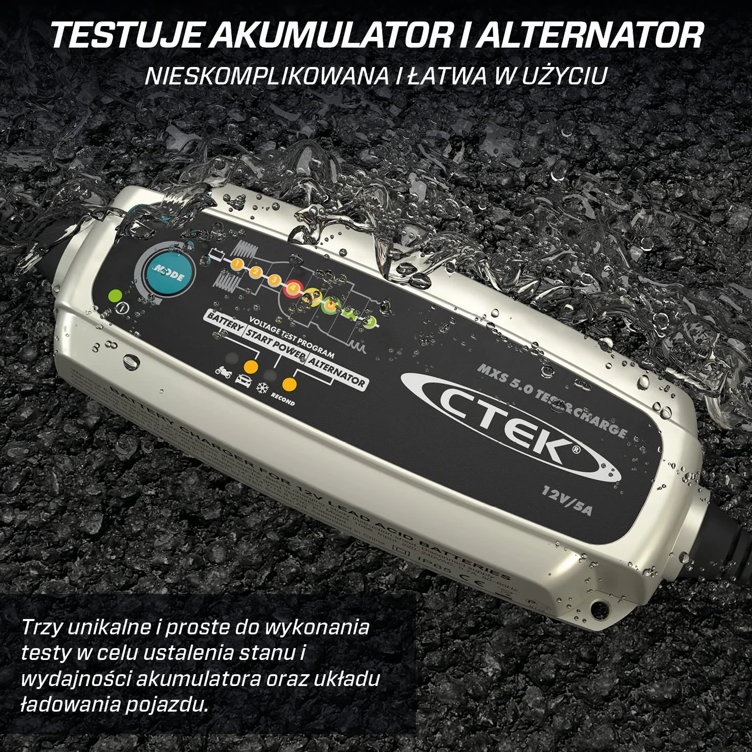 CTEK 56-308 Ładowarka do akumulatorów z adapterem
