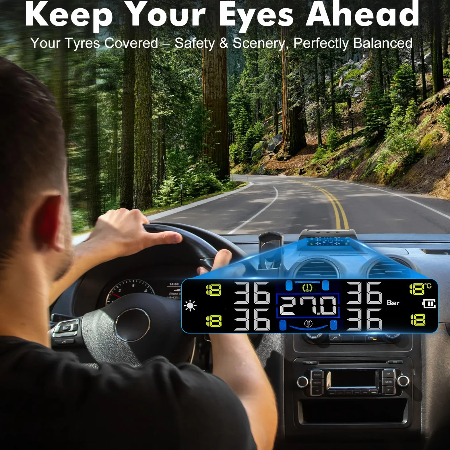 TPMS – system kontroli ciśnienia w oponach, ładowanie słoneczne/USB, alerty w kabinie, alerty temperaturowe, automatyczne włączanie/wyłączanie, dla RV, sedana, SUV, MPV, motoroweru itp., 4