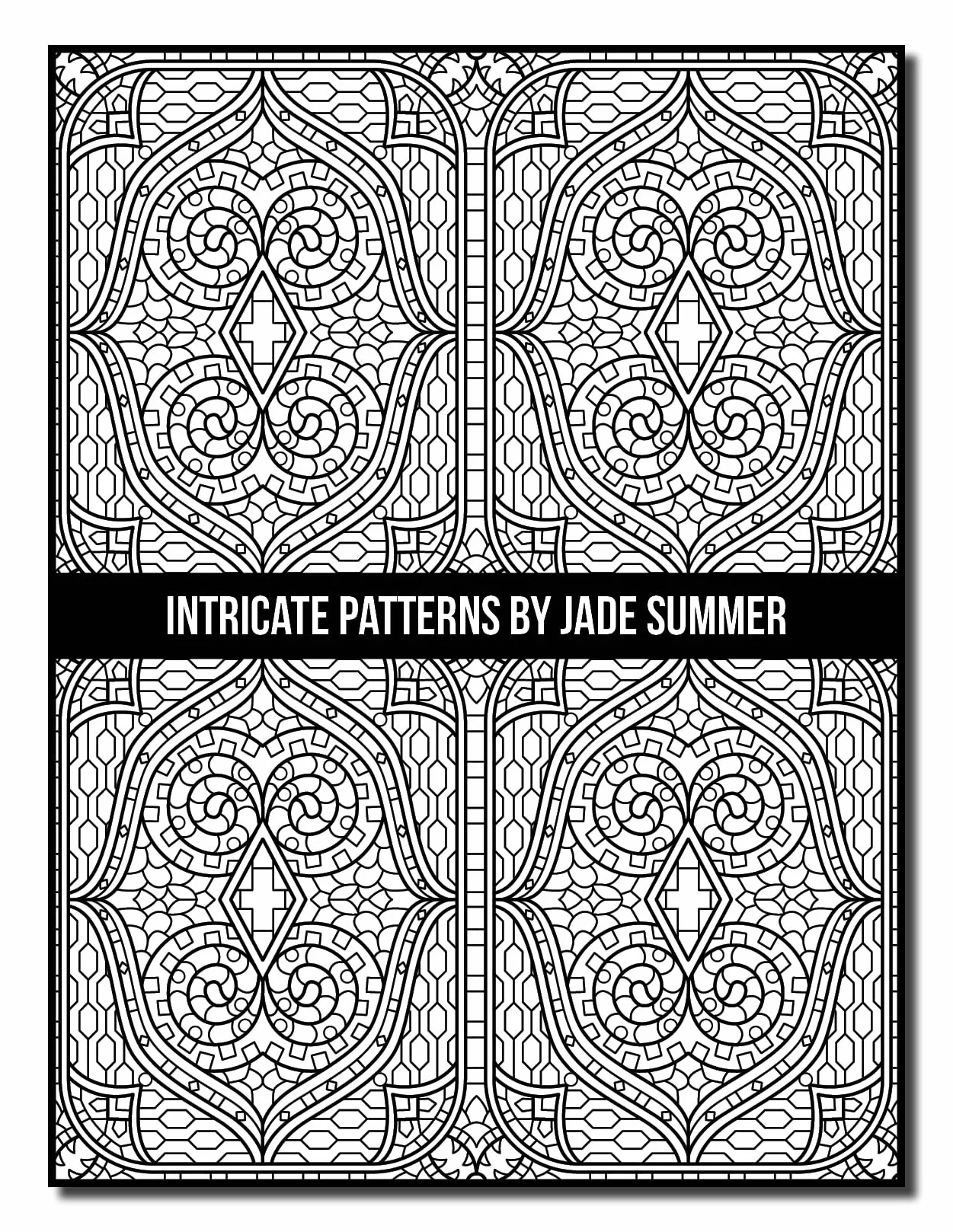 Intricate Patterns: An Adult Coloring Book with 50 Detailed Pattern Designs for Relaxation and Stress Relief