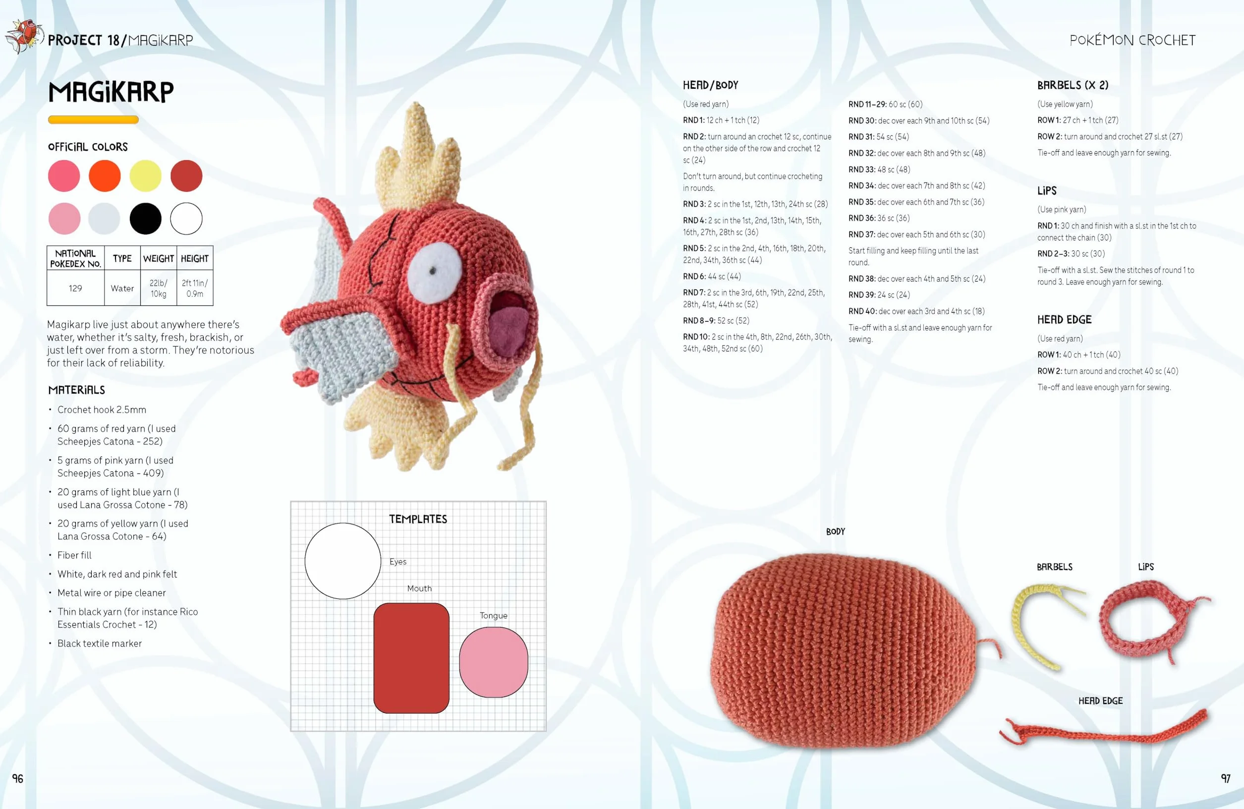 Pokémon Crochet: Bring Your Favorite Pokémon to Life with 20 Cute Crochet Patterns