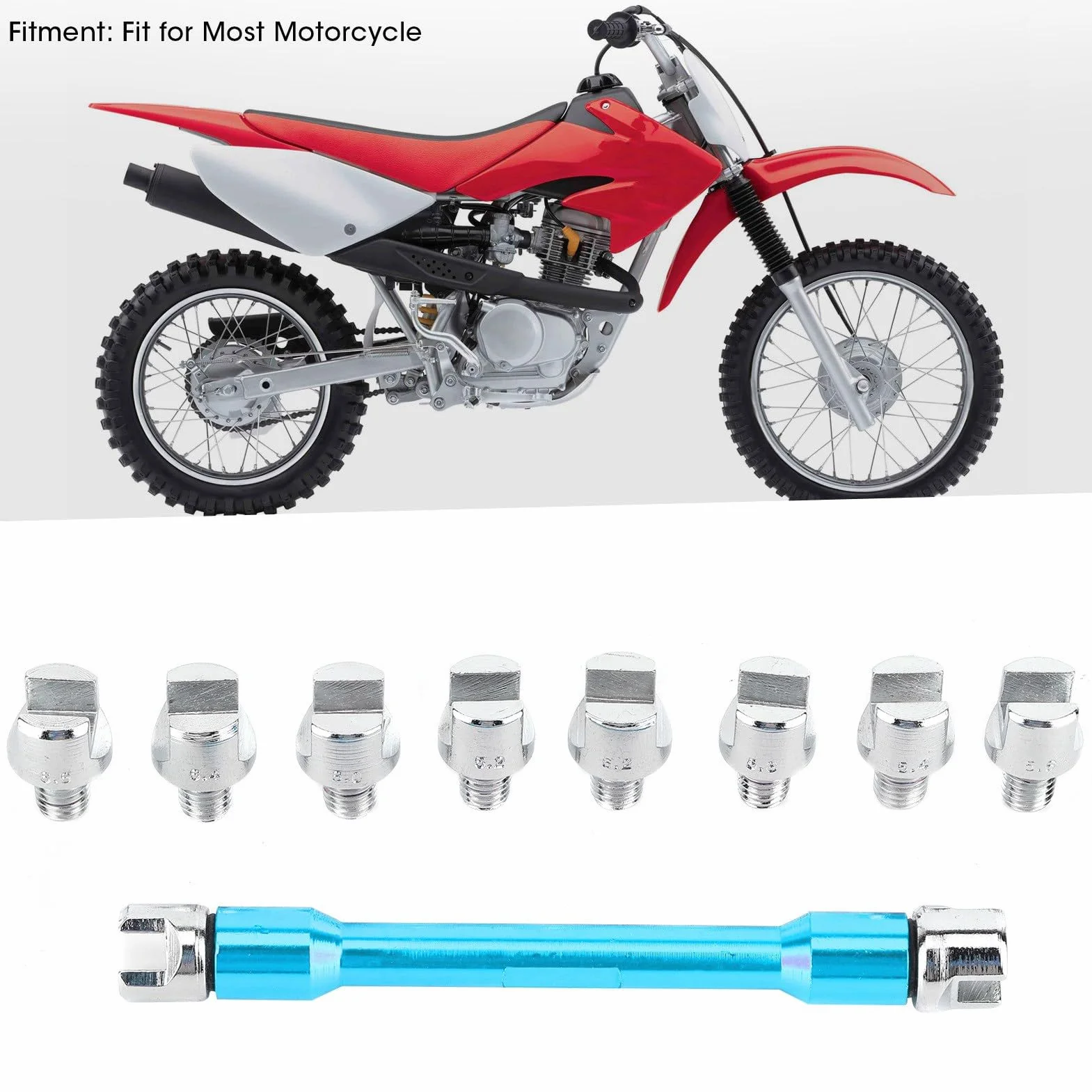 Zestaw kluczy do szprych motocyklowych CNC 5,0 6,8 93 mm 3,7 cala