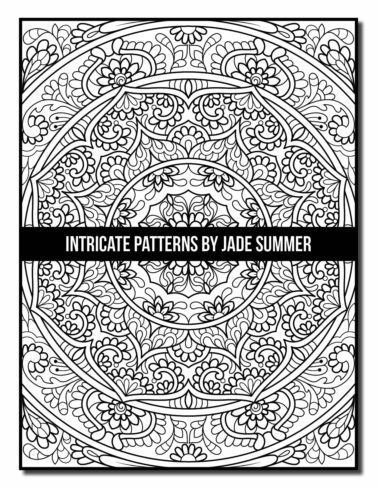 Intricate Patterns: An Adult Coloring Book with 50 Detailed Pattern Designs for Relaxation and Stress Relief