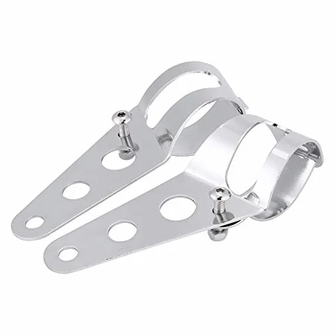 Zacisk do Montażu Reflektorów 35-43 mm Uchwyt Motocyklowy Chrom