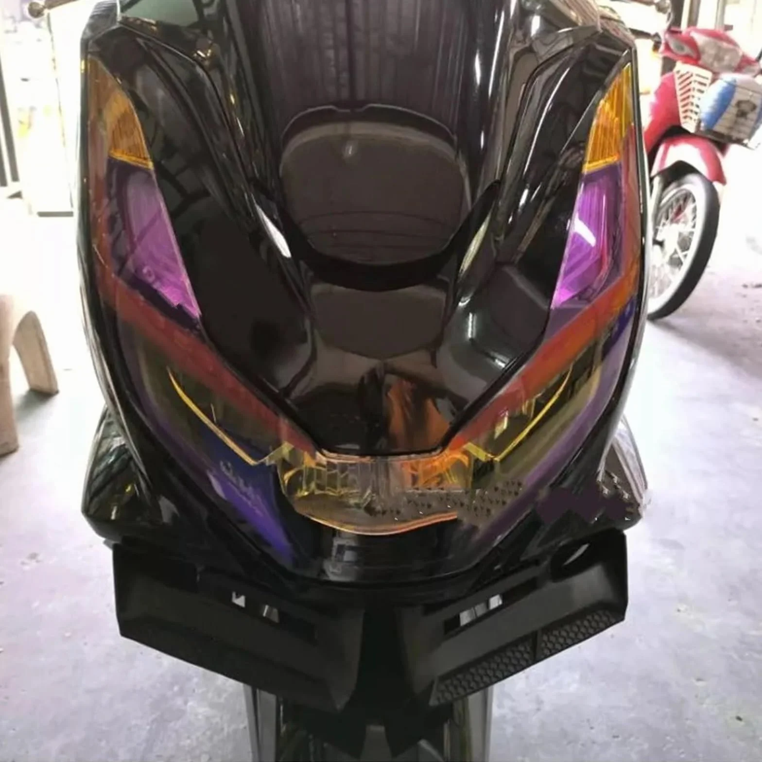 Front Bumper Splitter Pasuje do HONDA PCX 125 PCX 160 PCX125 PCX160 2021 2022 2023 przedni spojler stały skrzydło spojler tylnego zderzaka
