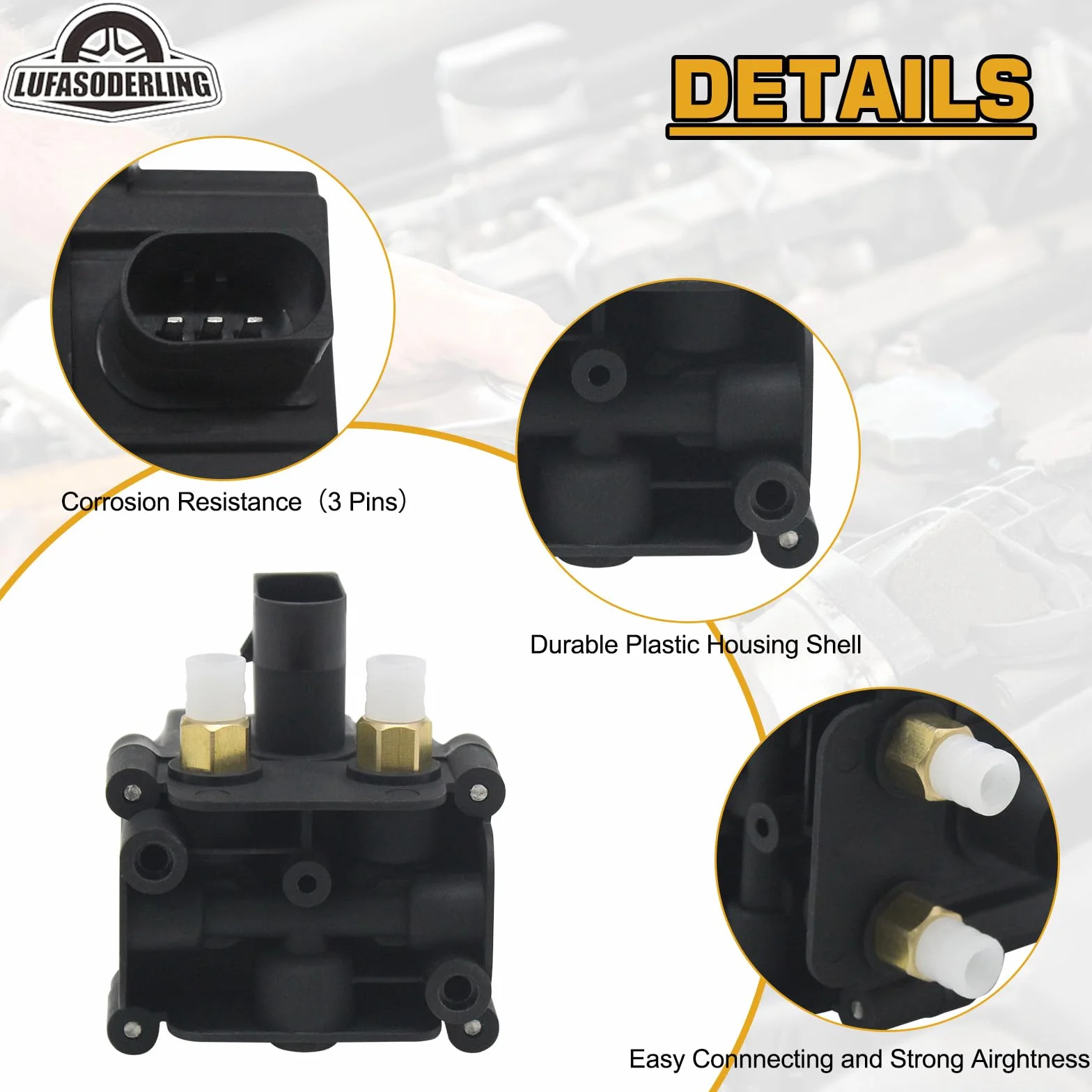 Blok zaworów zawieszenia pneumatycznego pasujący do BMW 5er GT F07 F11 X5 F15 X6 7er F01 F02 F03 F04 37206789450 37206875176 37206784137