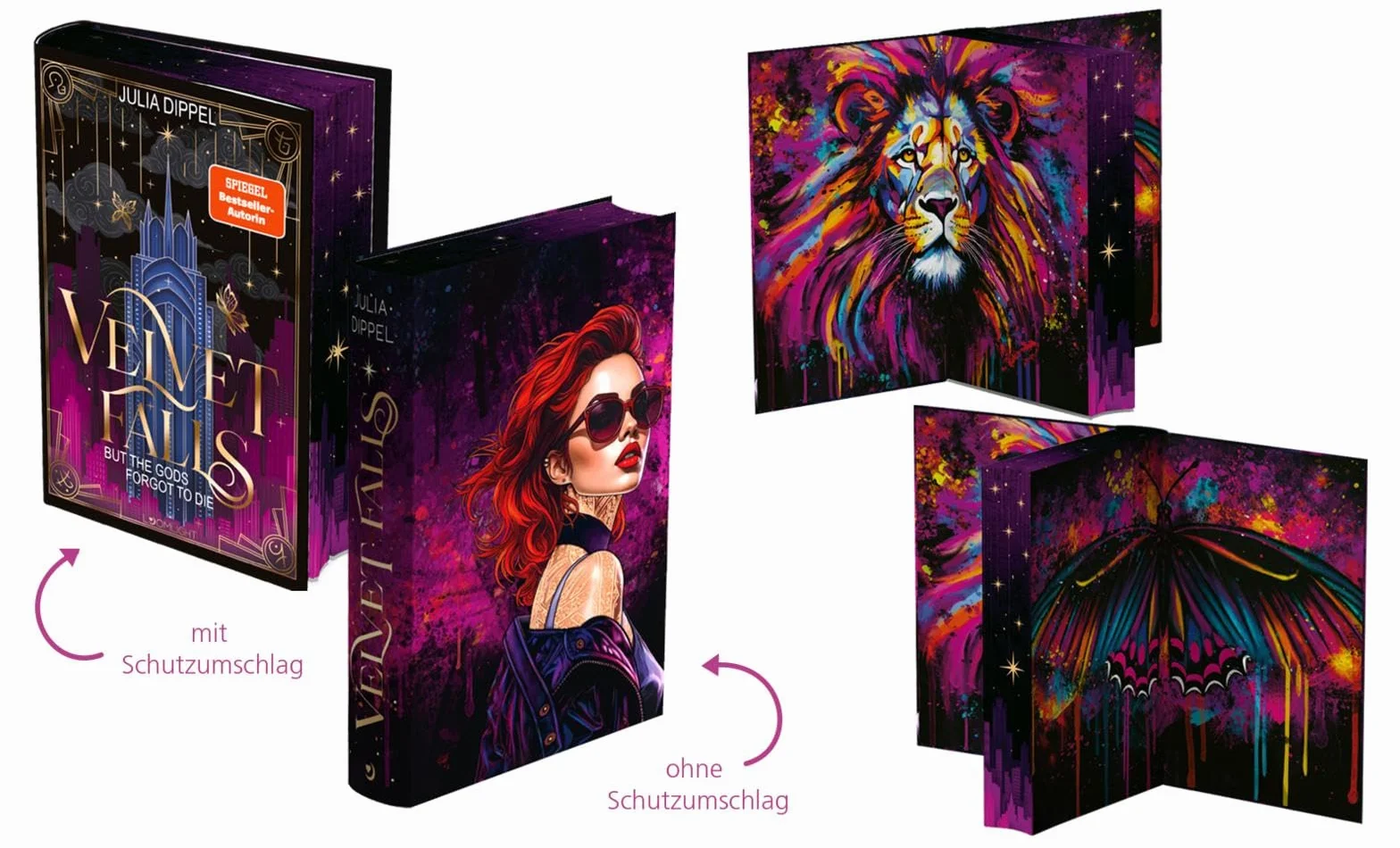 Velvet-Dilogie 1: Velvet Falls, but the Gods forgot to die: Göttlich-dämonische Romantasy der SPIEGEL-Bestsellerautorin mit Exes to Lovers-Trope und starker Heldin