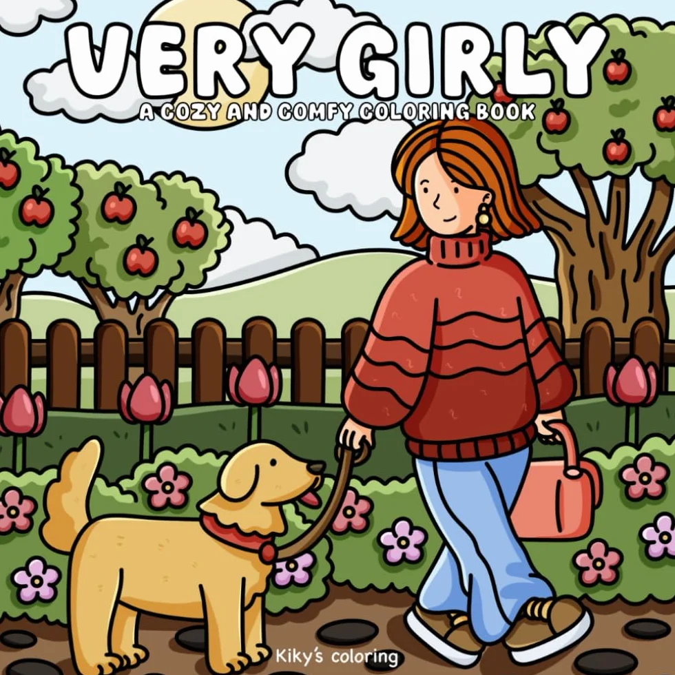 Cozy & Girly: Bold and Easy Girly Coloring Book for Adults, Teens, and Kids. Featuring Super Cute Girls in Super Cute & Cozy Scenes. Ideal for Stress ... Thick Lines - Adorable Designs - Girly Theme)