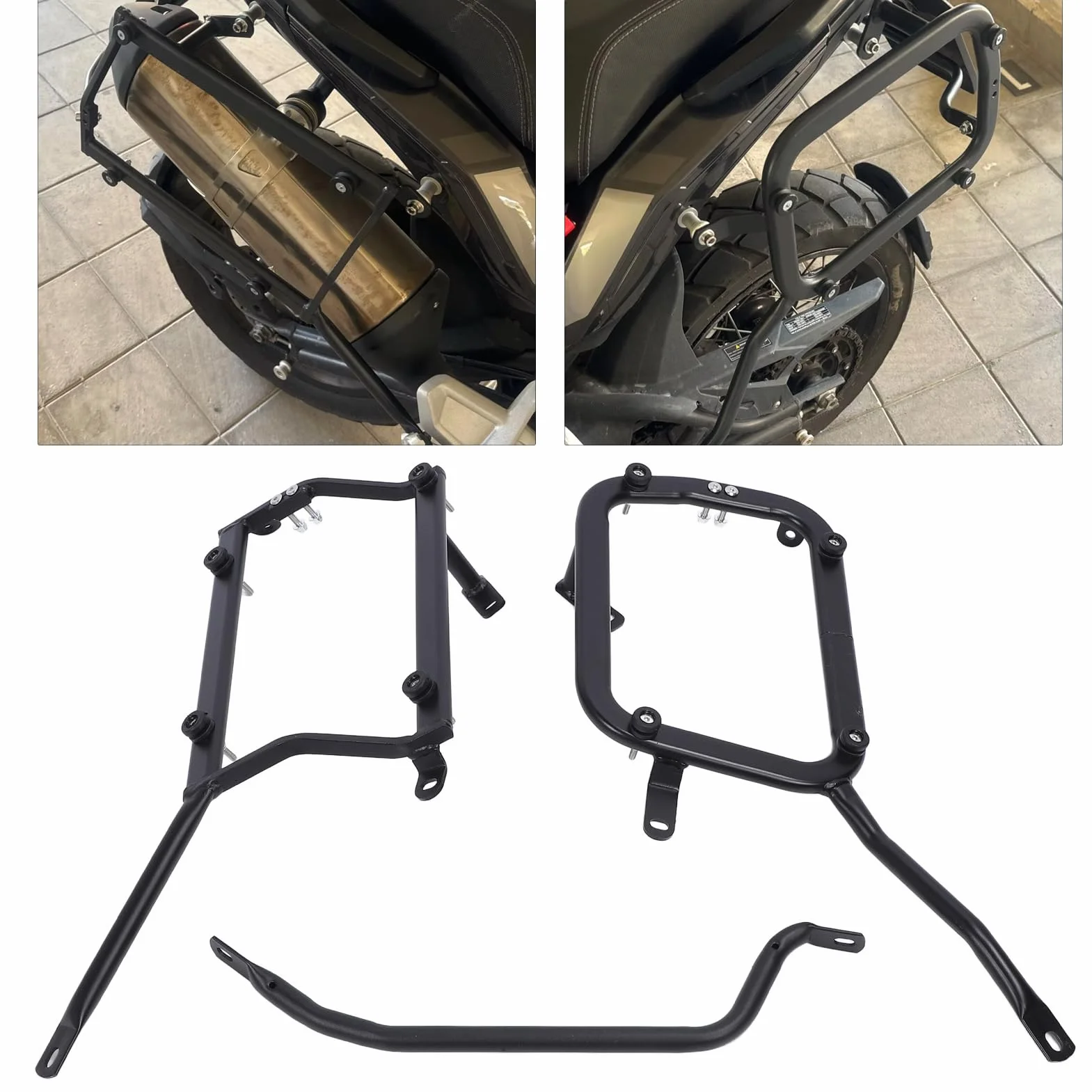 Bagażnik Boczny Motocykla do TRK 502x Metalowy Stojak Wspornik