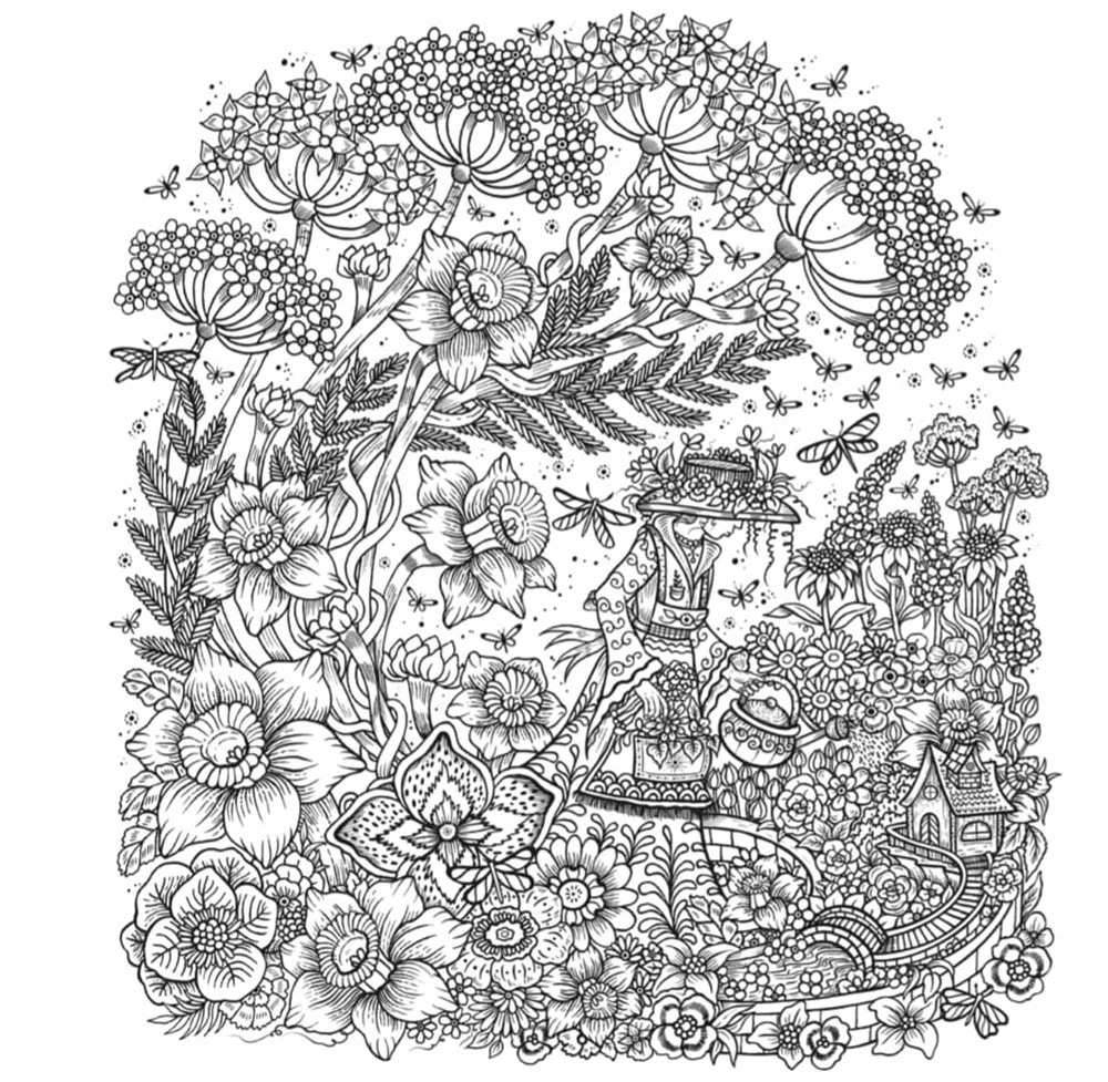 Flower Fantasy: A Colouring Journey Through Fantastic Florals