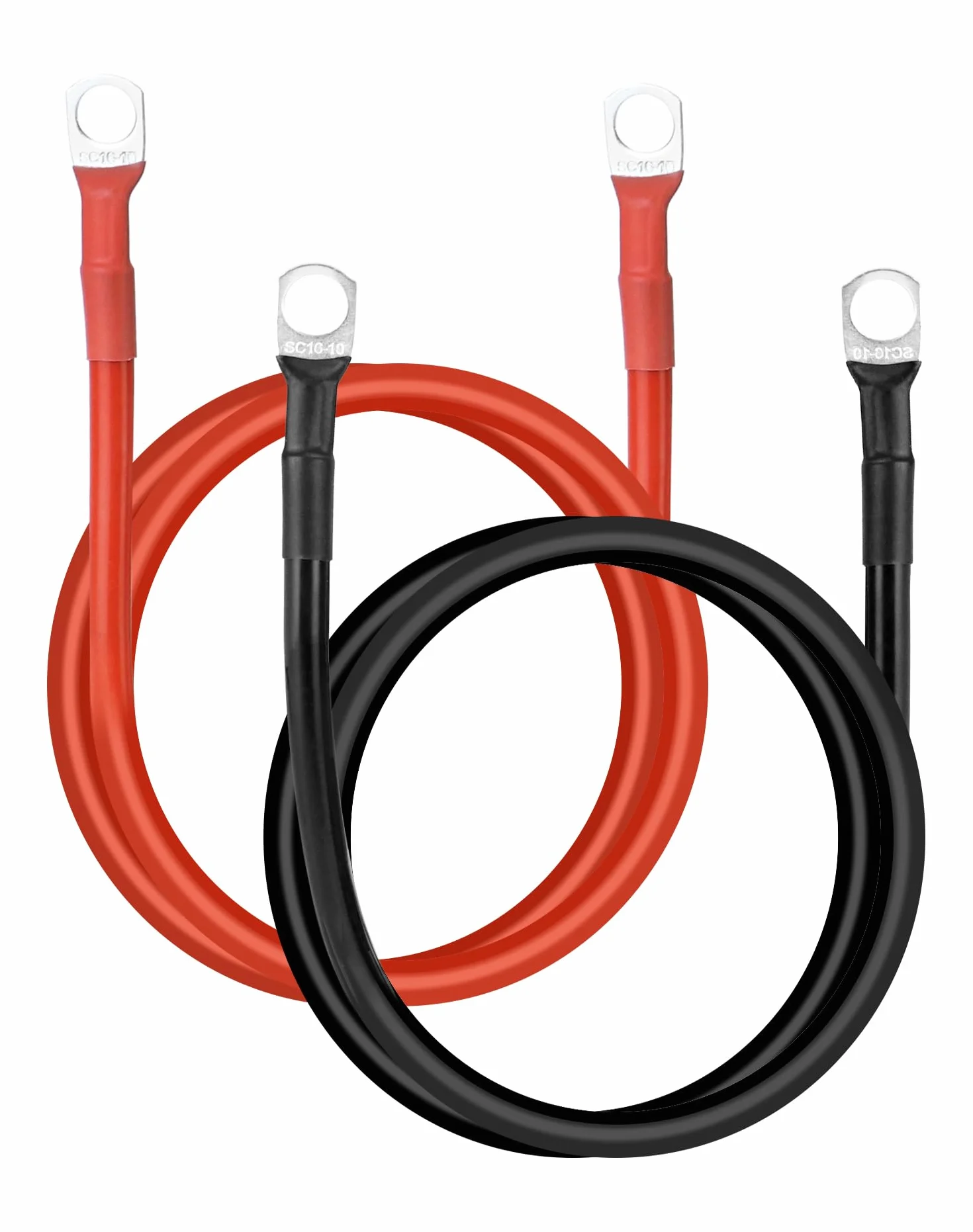 Kabel akumulatora samochodowego 5 AWG 16 mm² 100 cm 12 V z pierścieniem zaciskowym M10