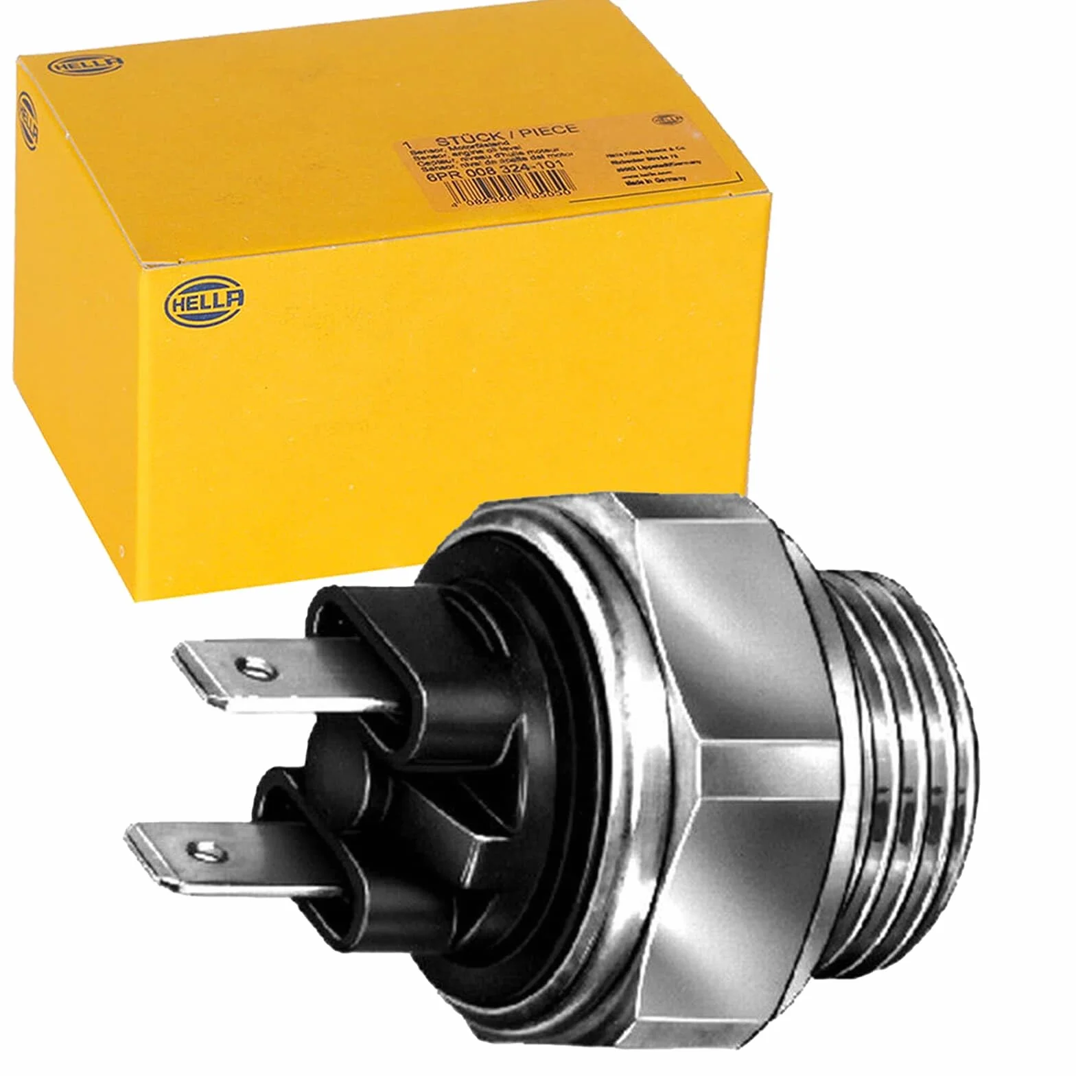 HELLA 6ZT 007 800-031 Przełącznik termiczny, wentylator chłodnicy - 12V - 2-biegunowy - Wtyk płaski - przykręcany - Zestyk zwierny