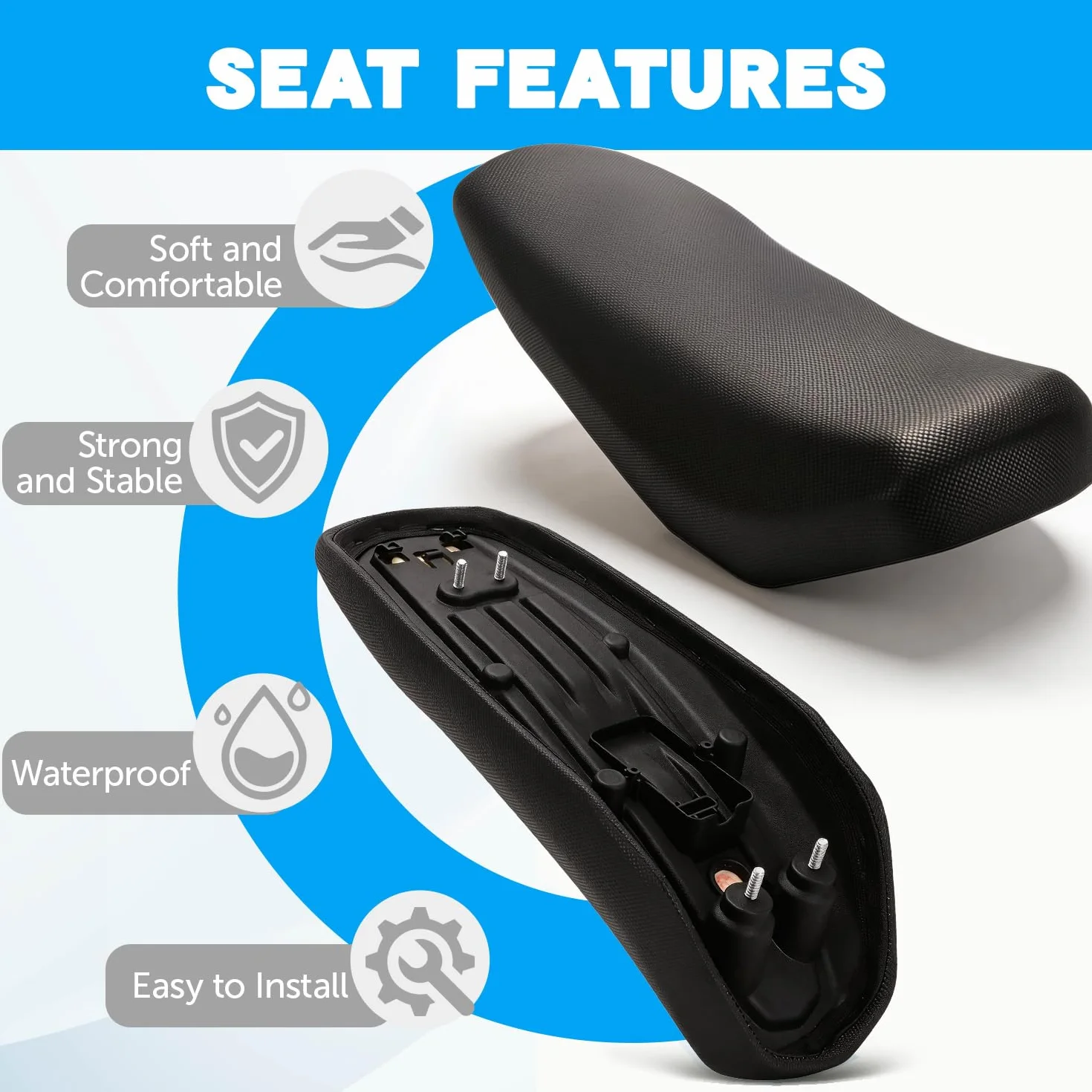 Fotel motocyklowy,Siedzenie rowerowe Cross Mini Bike Seat dla Sur-Ron Light Bee Sur Ron Surron Surron S/X