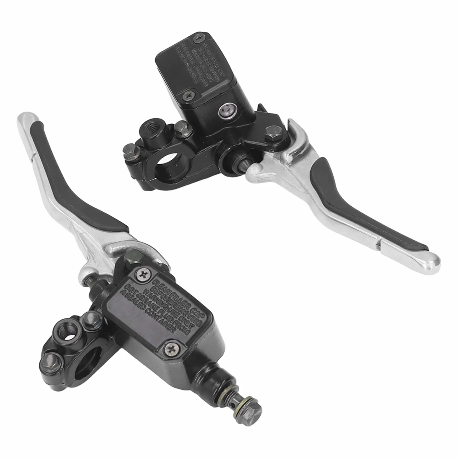 Dźwignia Klamki Hamulca, Para Motocykl Lewa Prawa Dźwignia Klamki Hamulca z Puszką Olejową Zamiennik CNC ze Stopu Aluminium dla YQ50 Aerox 1997-2013