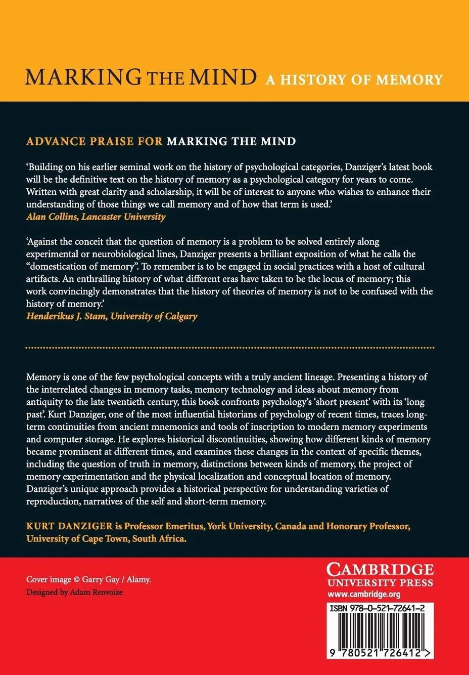Marking the Mind: A History of Memory