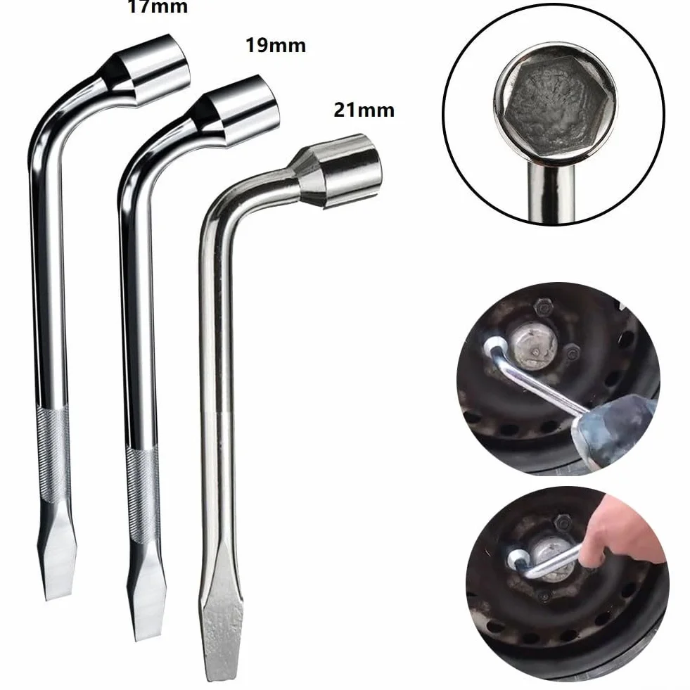 Klucz do kół 17/19/21 mm Heavy Duty z wysuwanym uchwytem do wymiany opon