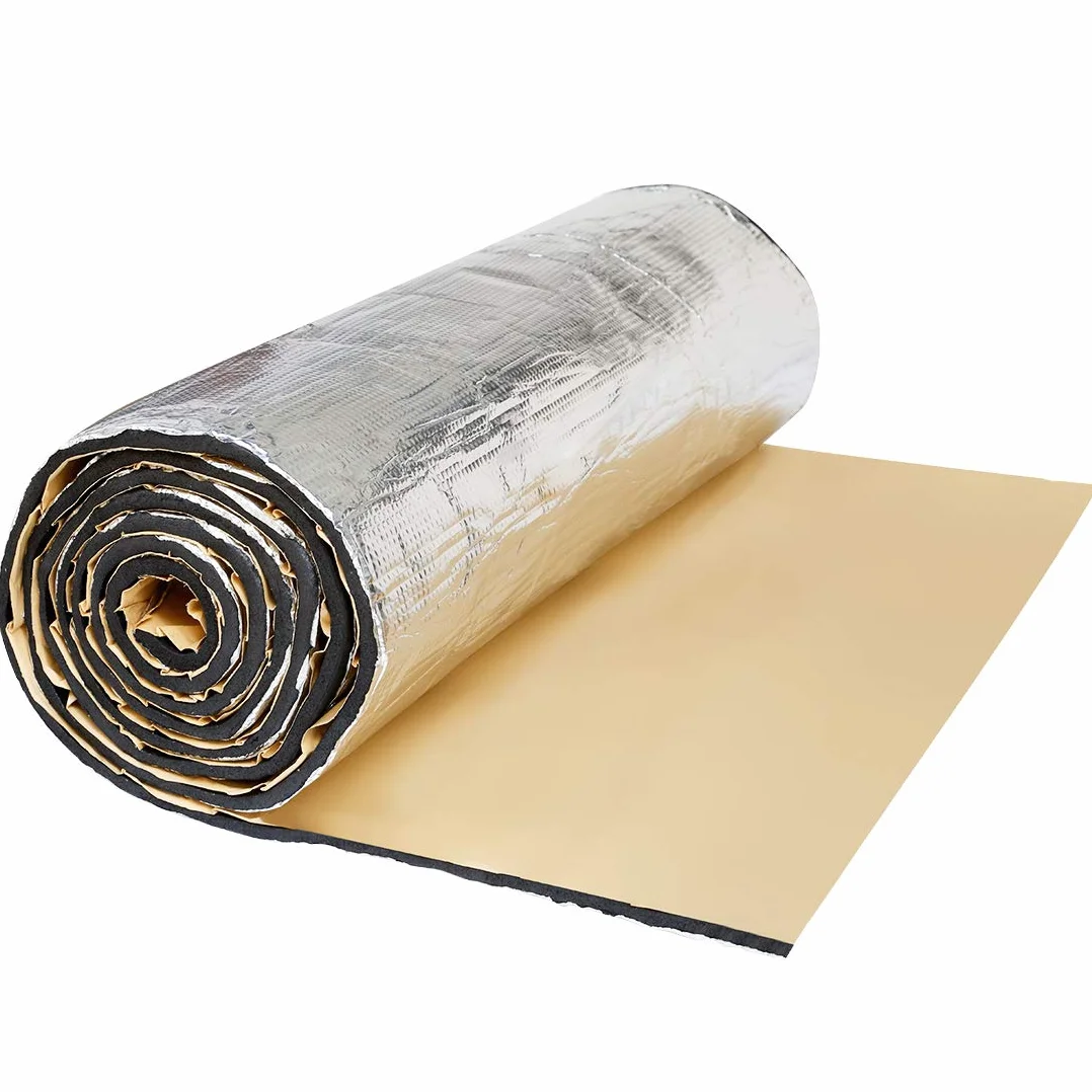 sourcing map mata izolacyjna 236 mil 6,46 m² samochodowa mata akustyczna 6 mm x 60 cm x 100 cm