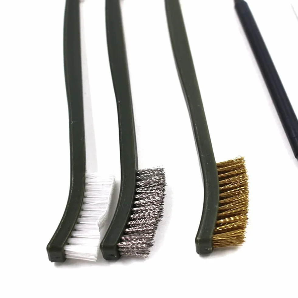 Uniwersalny zestaw do czyszczenia ANCLLO Zestaw wytrychów do wszystkich pistoletów Obustronnie zakończony Nylon Mosiądz Stal Szczotka Metal Ploimer Zestaw z walizką