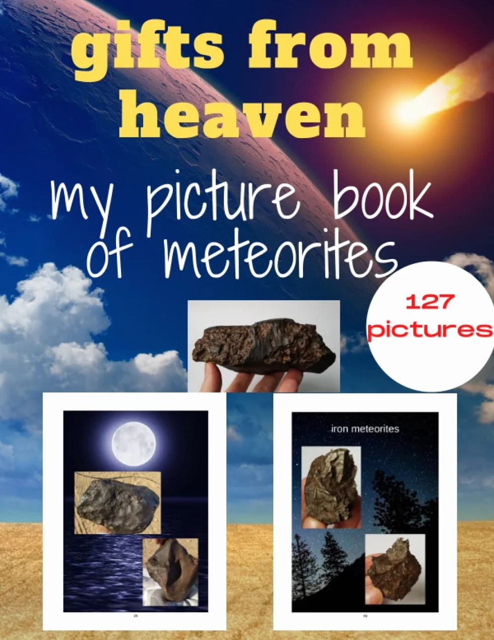 gifts from heaven ; my picture book of meteorites: 127 photos of different types of meteorites.