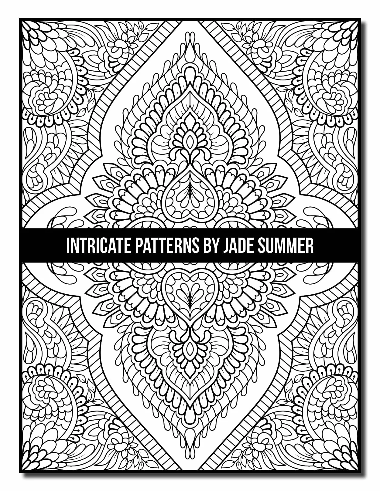Intricate Patterns: An Adult Coloring Book with 50 Detailed Pattern Designs for Relaxation and Stress Relief