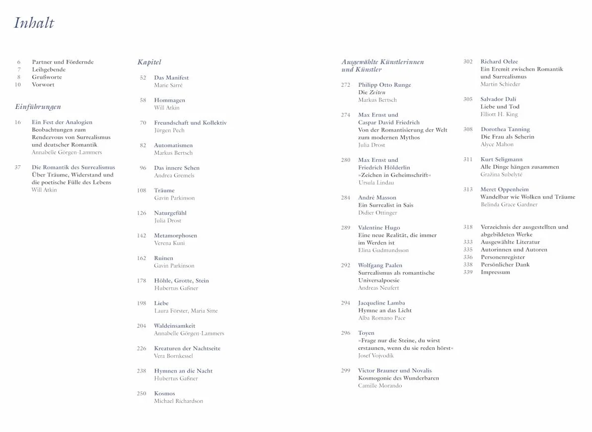 Rendezvous der TrAume - Surrealismus und deutsche Romantik /allemand: Der Ausstellungskatalog zur Jubiläumsschau in der Hamburger Kunsthalle