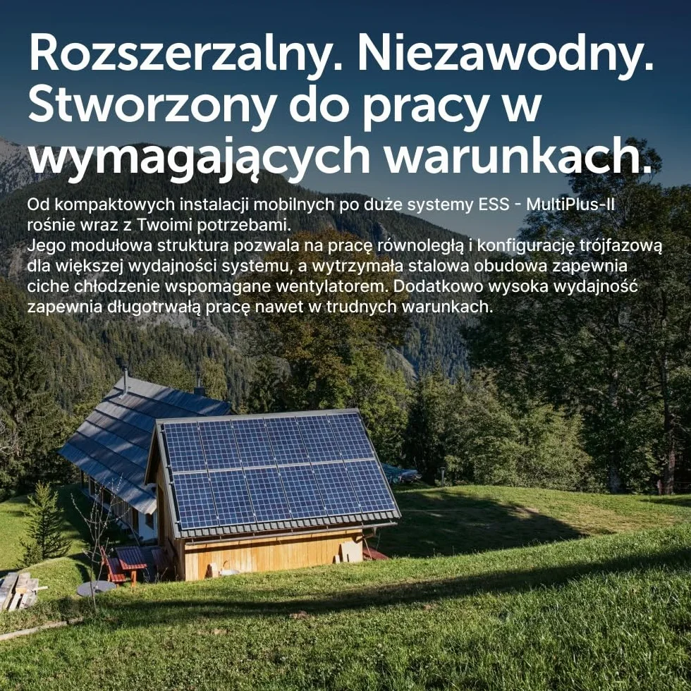 Victron Energy MultiPlus-II 3000VA 12-Volt 230V Falownik Sinusoidalny 120 amp Ładowarka do Akumulatorów