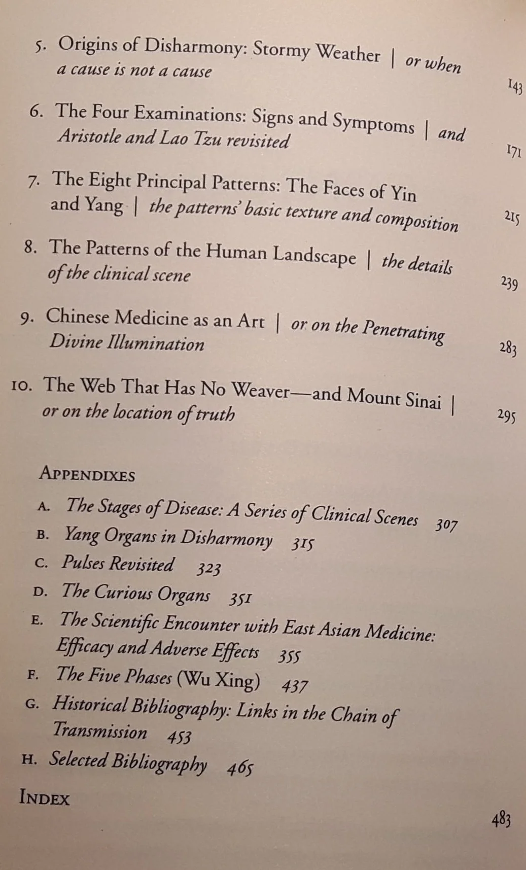Chinese Medicine: The Web That Has No Weaver