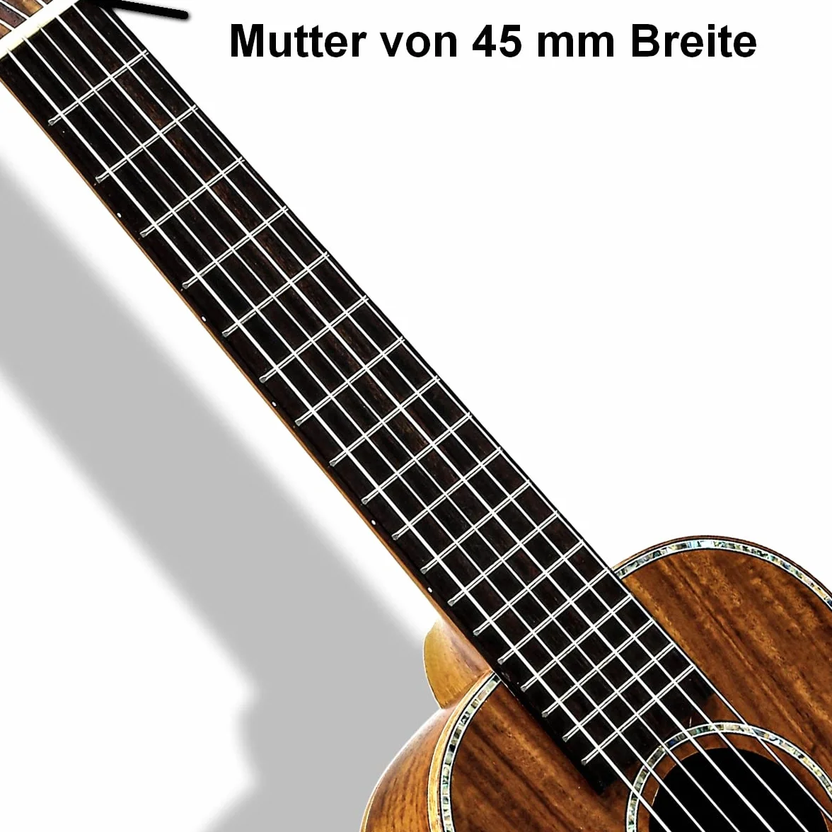 Batking Guitalele Professional Classical Acoustic 58 cm, 6 strun, mała podróżna gitara elektryczna, ukulele akacjowe, drewno satynowane, dla dorosłych i dzieci (z EQ i torbą Gig Bag)
