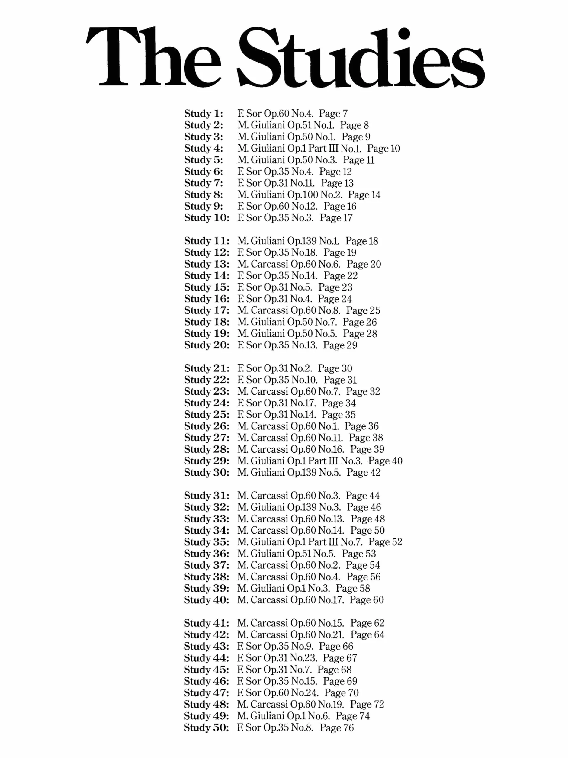 Frederick noad : 100 graded classical guitar studies - guitare: Selected and Graded by Frederick Noad
