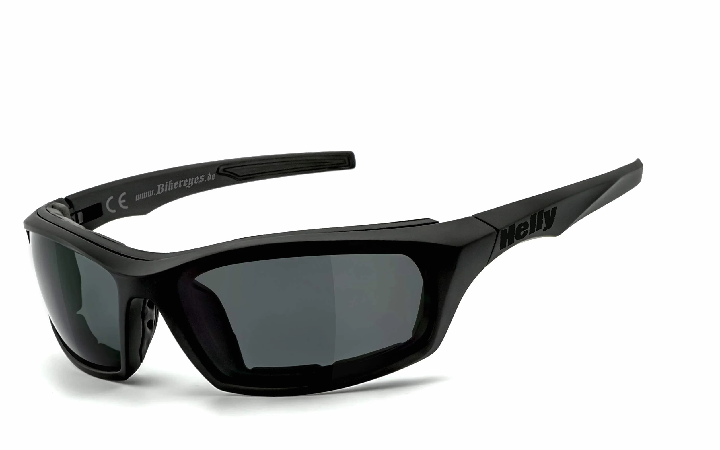 Helly® – No.1 Bikereyes® okulary motocyklowe, wielofunkcyjne okulary motocyklowe, odporne na zaparowanie, wiatroszczelne, hartowane szkło z tworzywa sztucznego zgodnie z normą DIN EN 166, zauszniki i