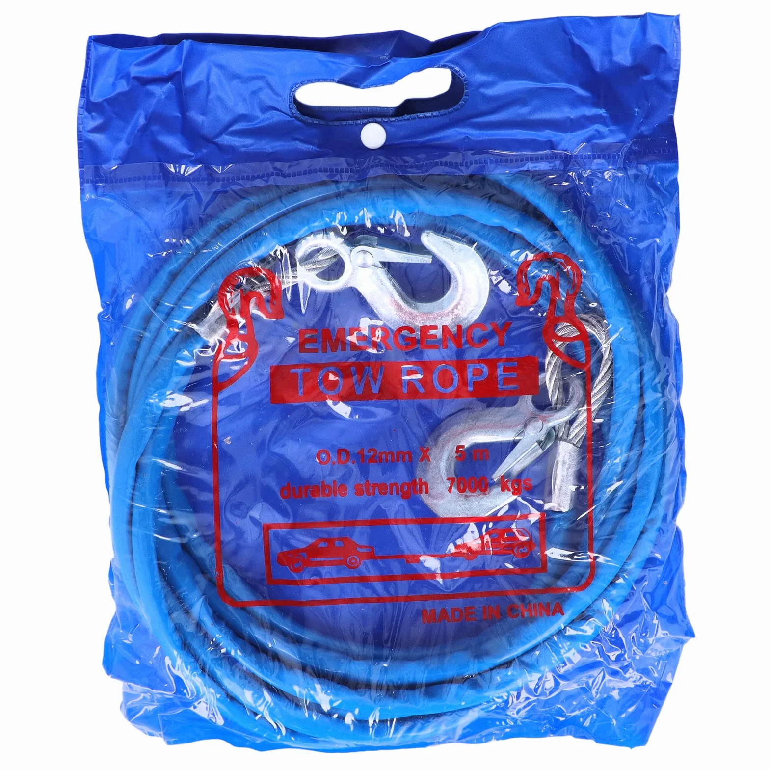 Lina holownicza stalowa 12 mm x 5 m 7000 kg