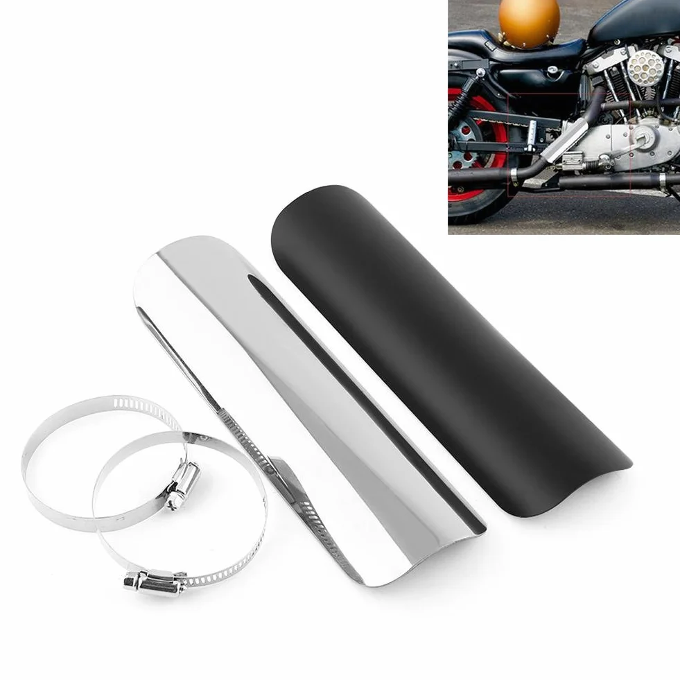 Uniwersalny motocykl motocykl motocykl tłumik rura osłona cieplna izolacja cieplna osłona pięta osłona płomień wydech metal osłona cieplna (srebrna)