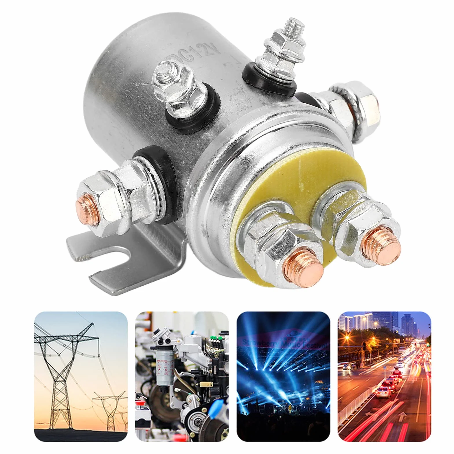 600A Elektryczny Przekaźnik Wciągarki Wodoodporny Przekaźnik Rozrusznika DC 12V Elektryczny Zestaw Zdalny Wciągarka Przekaźnik ATV Wciągarka Holownicza Akcesoria do Pojazdów