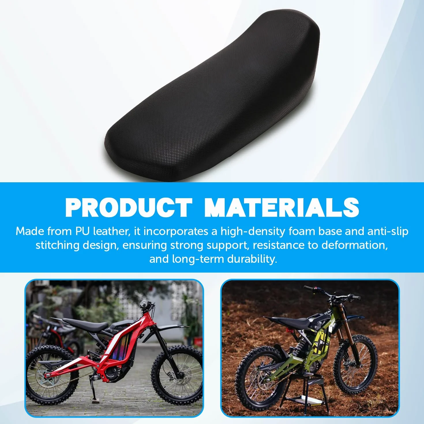 Fotel motocyklowy,Siedzenie rowerowe Cross Mini Bike Seat dla Sur-Ron Light Bee Sur Ron Surron Surron S/X