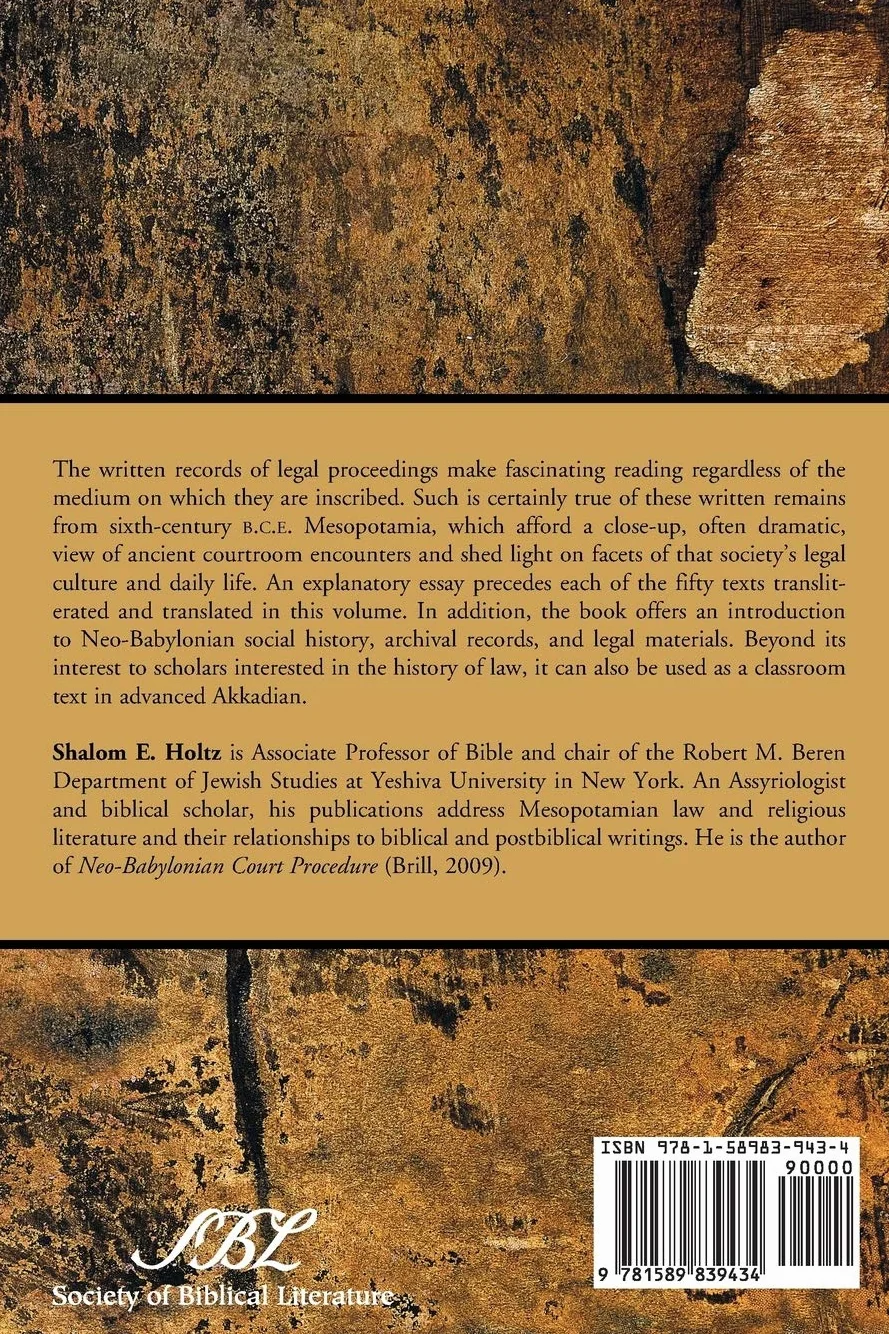 Neo-Babylonian Trial Records