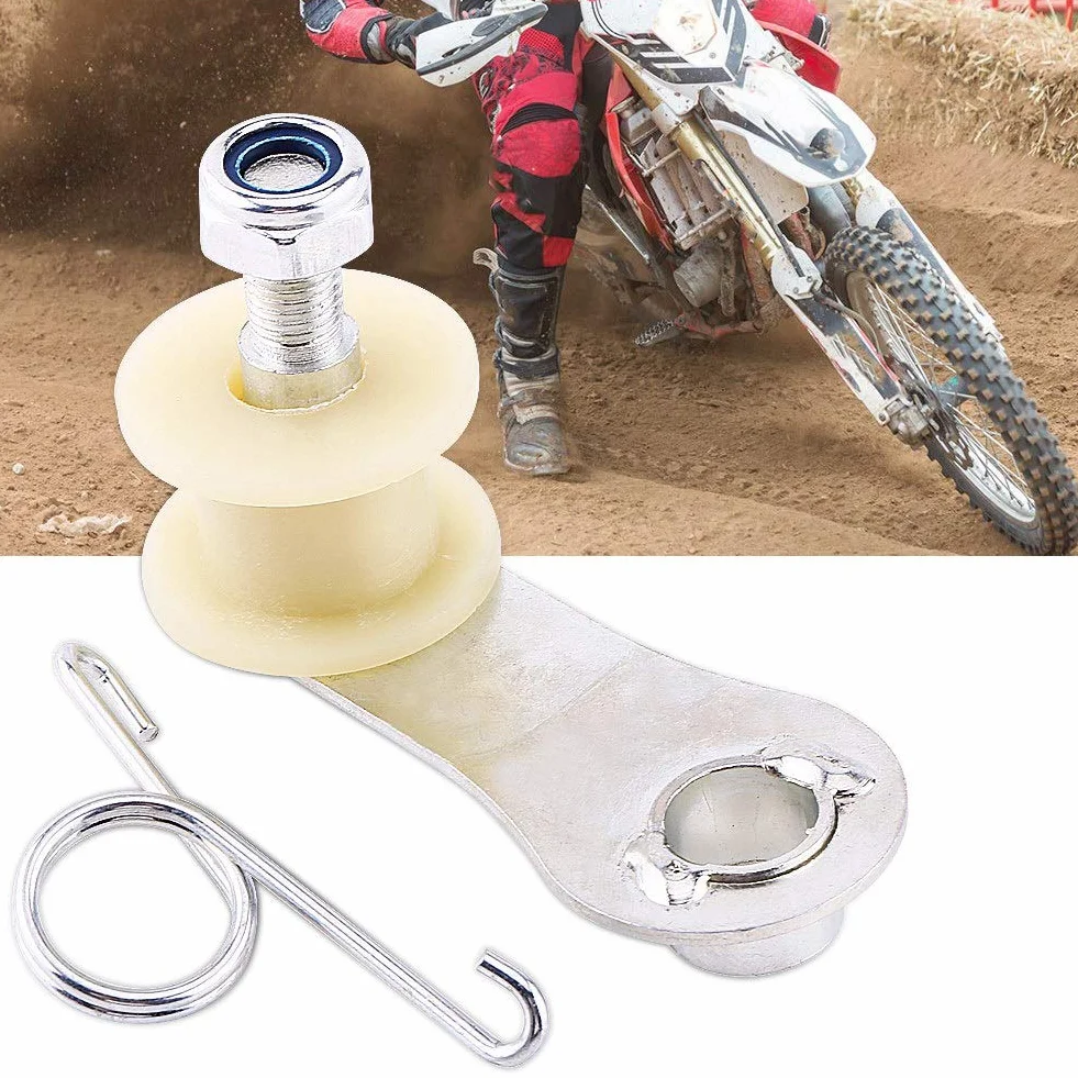 Napinacz łańcucha metalowy rolka prowadząca Slider do Dirt Pit Mini Bike Motocykl ATV