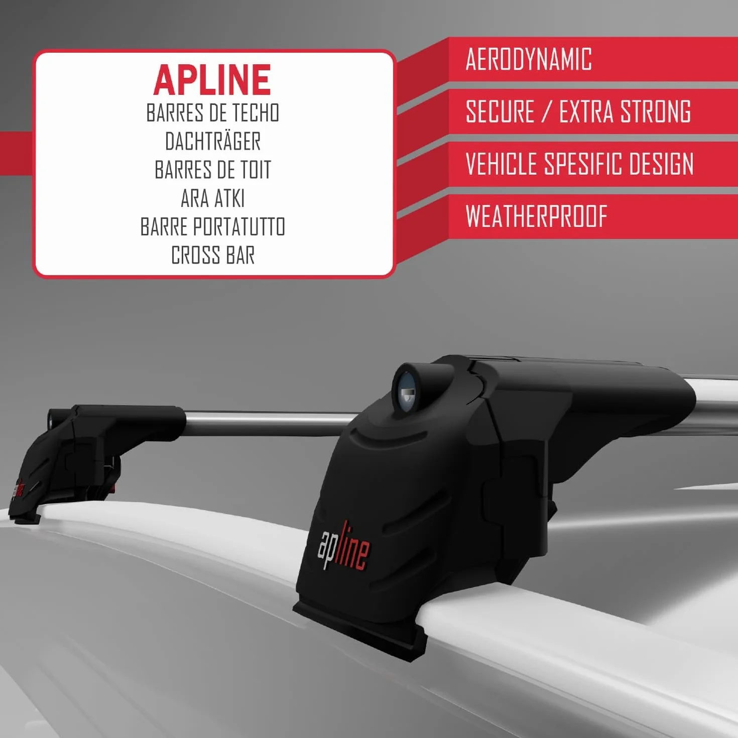 Relingträger Dachträger Auto Bagażnik Aluminium Szary Kompatybilny z Seat Leon 3 (5F) Cupra ST 2013-2020 2 pręty